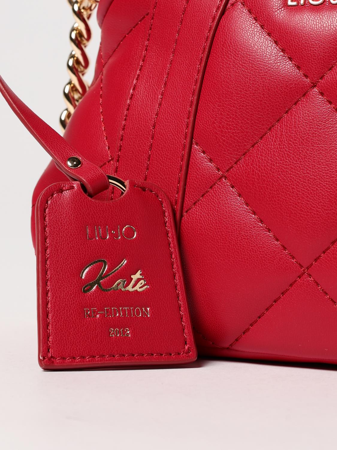 LIU JO BORSA MINI: Borsa a tracolla Kate Liu Jo in pelle sintetica matelassè , Rosso - Img 3