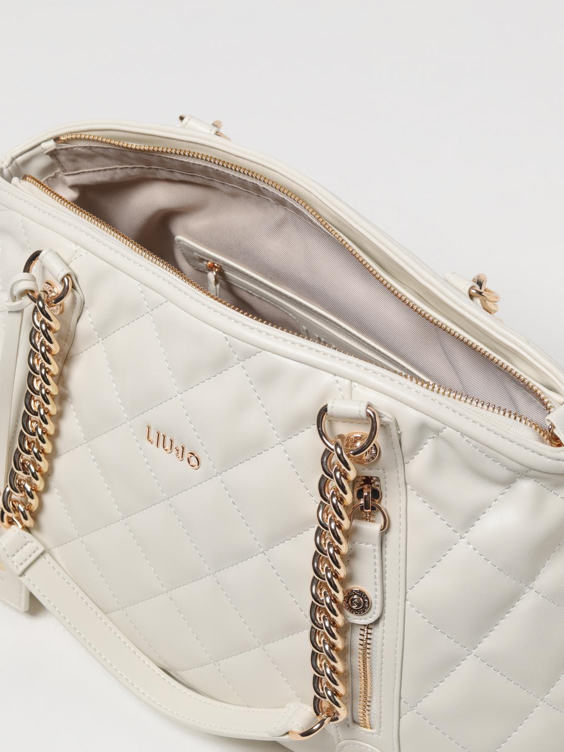 LIU JO BORSA A SPALLA: Borsa Kate Liu Jo in pelle sintetica matelassè , Bianco - Img 3