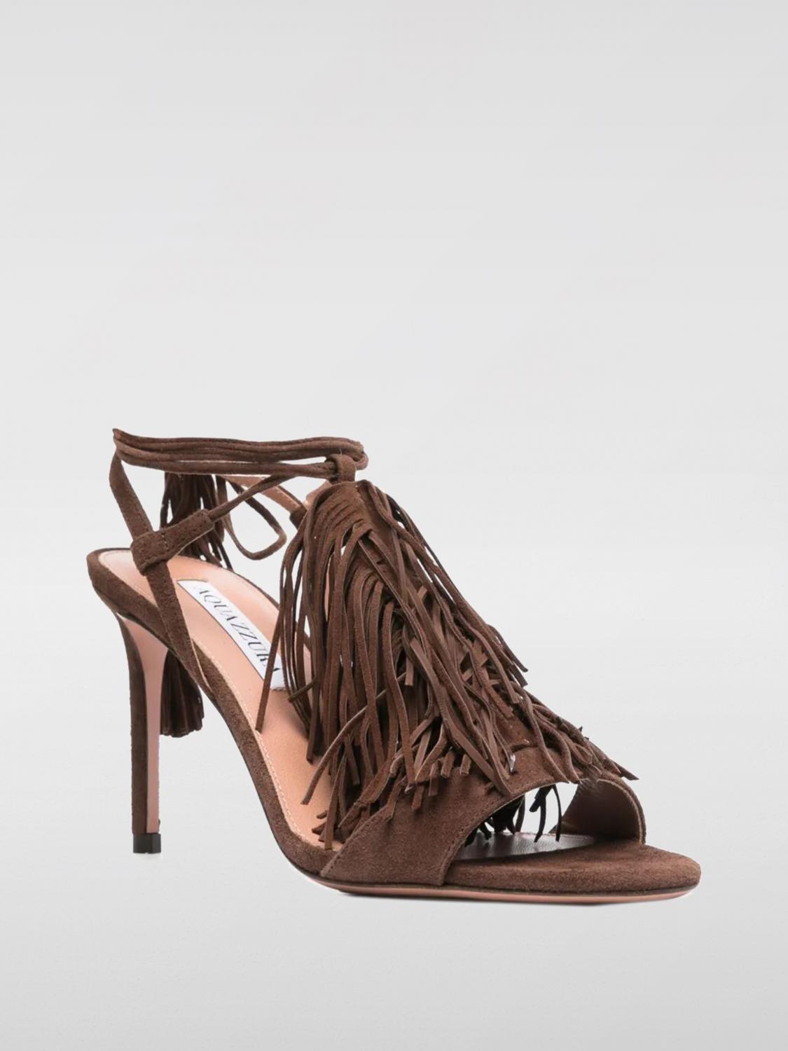 AQUAZZURA ヒールサンダル: シューズ レディース Aquazzura, コーヒー - Img 2