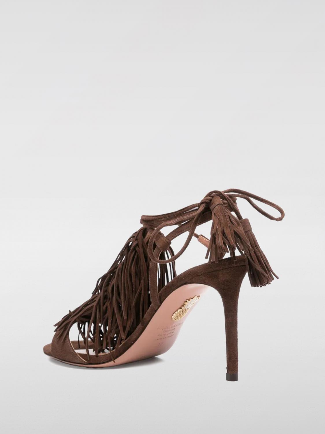 AQUAZZURA ヒールサンダル: シューズ レディース Aquazzura, コーヒー - Img 3