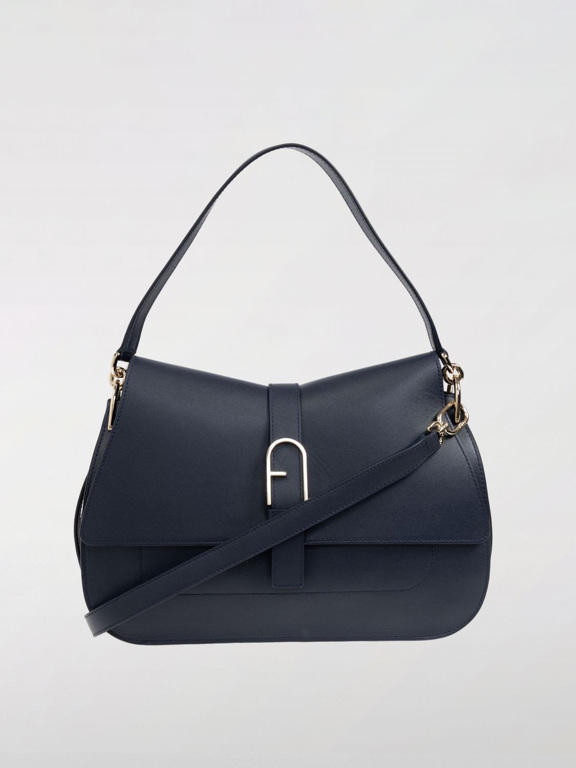 FURLA BOLSO DE HOMBRO: Bolso de hombro mujer Furla, Azul Oscuro - Img 1