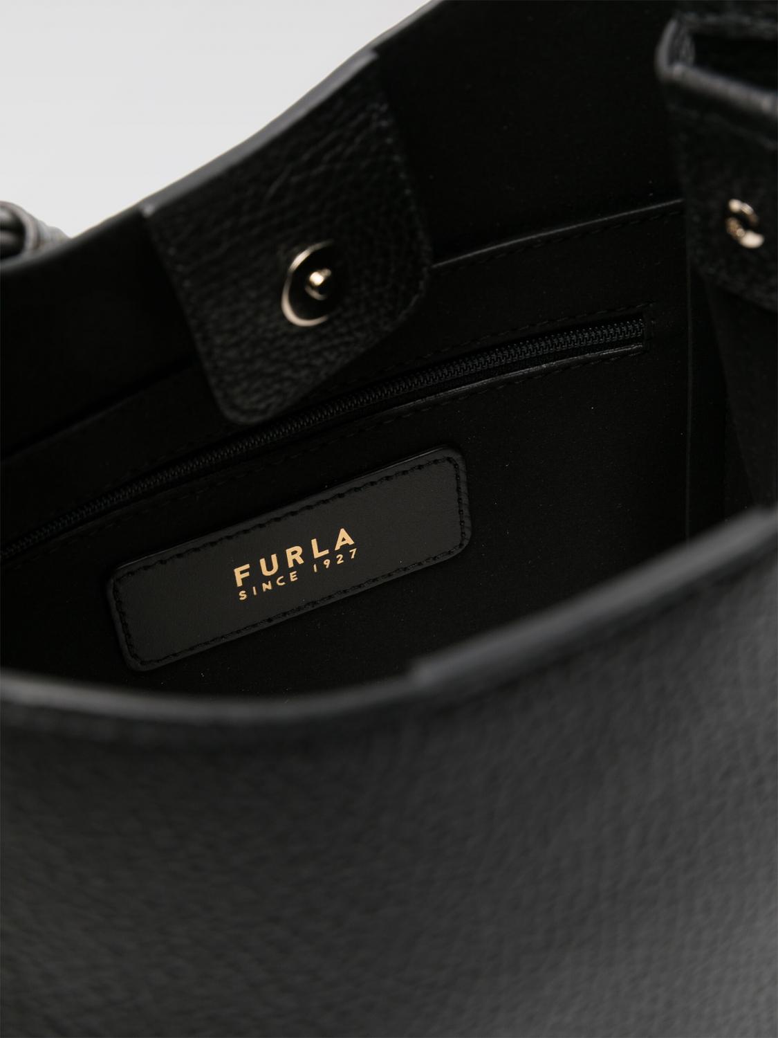 FURLA BORSA MINI: Borsa Nuvola Mini Furla in pelle a grana , Nero - Img 5