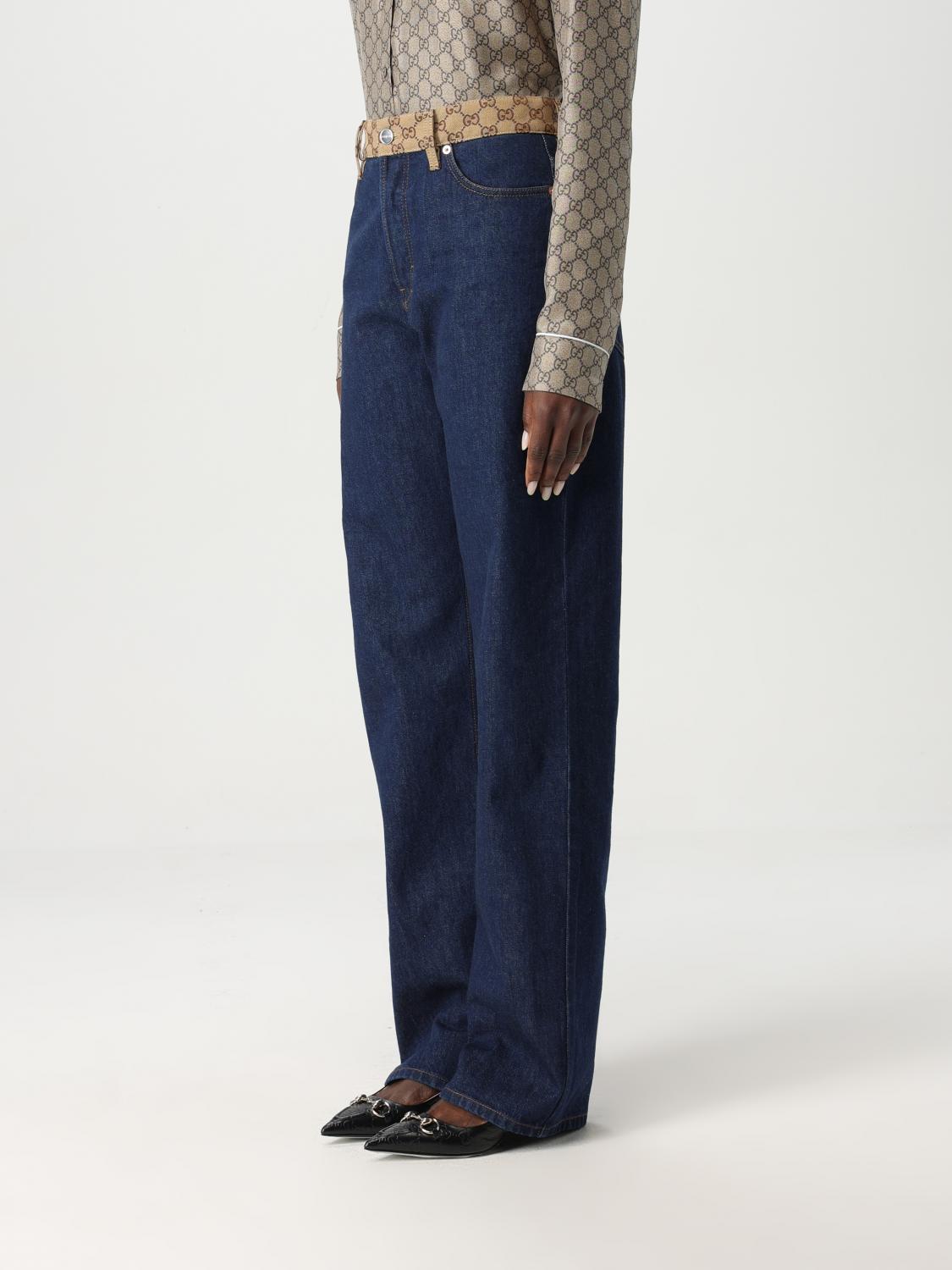 GUCCI JEANS: Jeans damen Gucci, Blau - Img 4