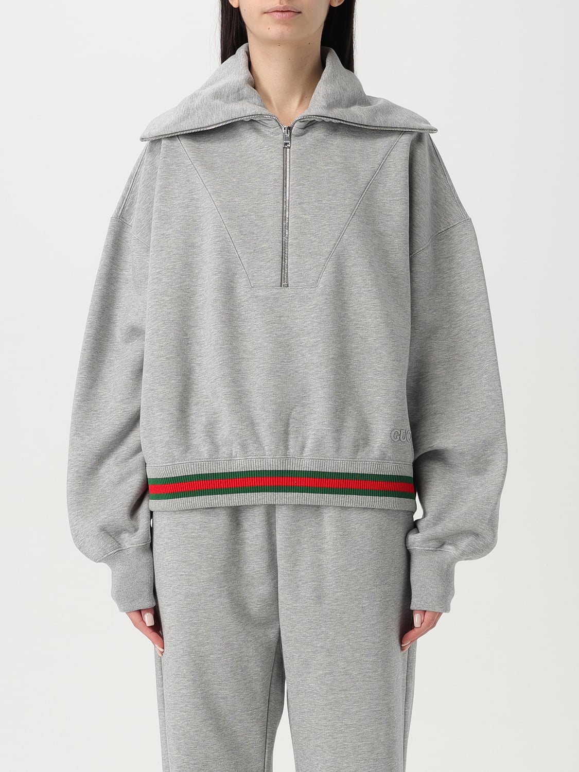 GUCCI SWEATSHIRT: Pullover damen Gucci, Grau - Img 1
