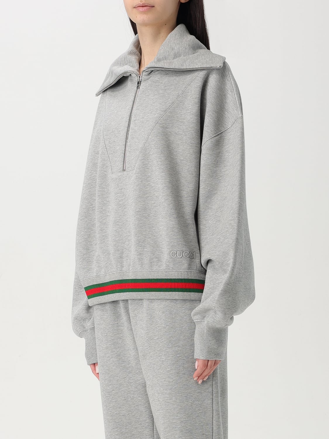 GUCCI SWEATSHIRT: Pullover damen Gucci, Grau - Img 4