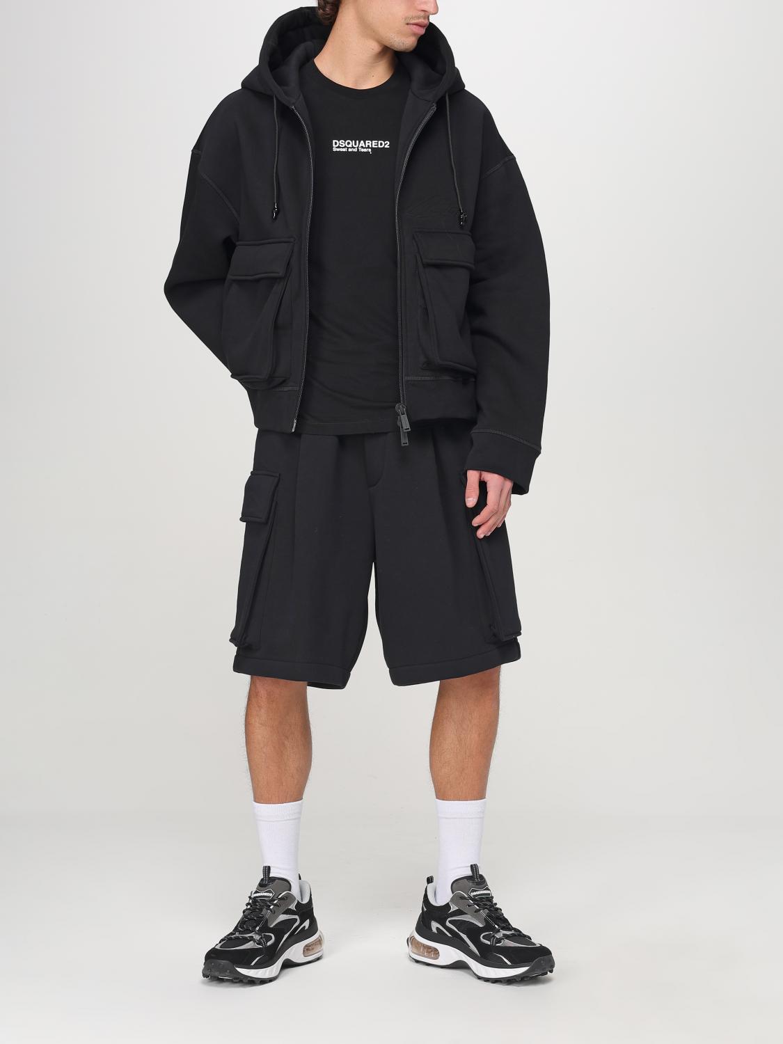 DSQUARED2 SHORTS: Short men Dsquared2, Black - Img 2