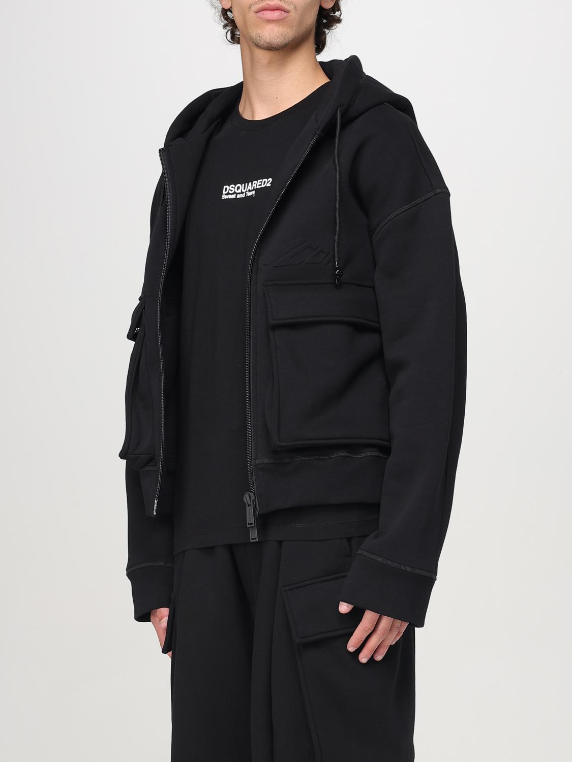 DSQUARED2 CHAQUETA: Sudadera hombre Dsquared2, Negro - Img 4