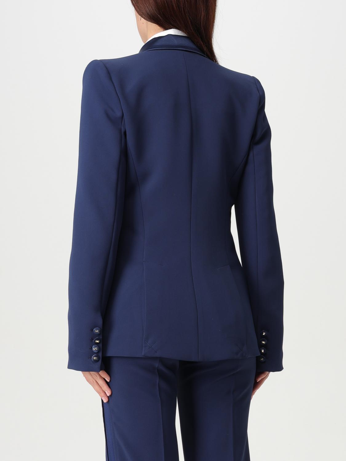 Elisabetta Franchi Blazer woman - Blue | GI133 | GIGLIO.COM