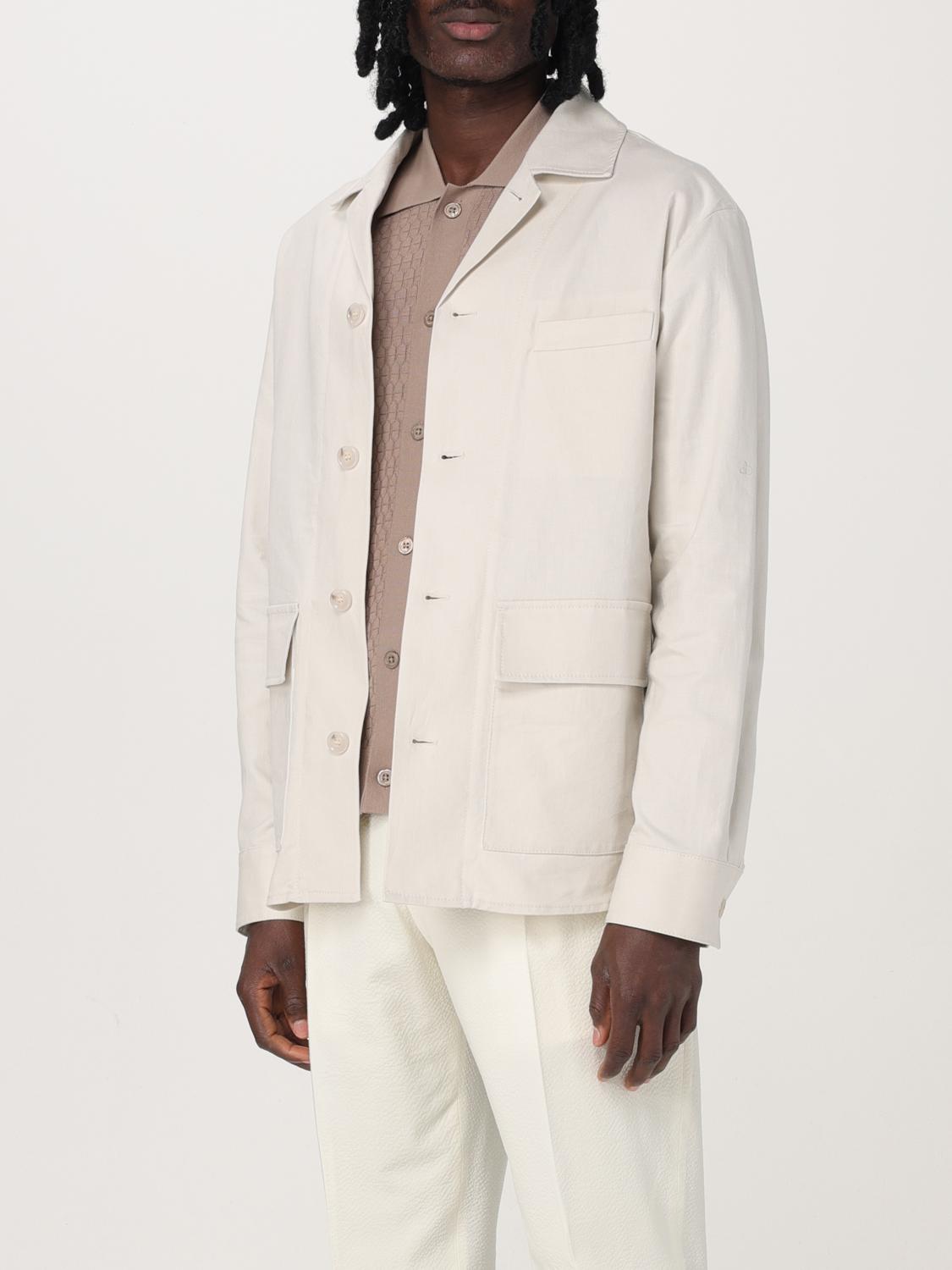 PAOLO PECORA JACKET: Jacket men Paolo Pecora, Yellow Cream - Img 3