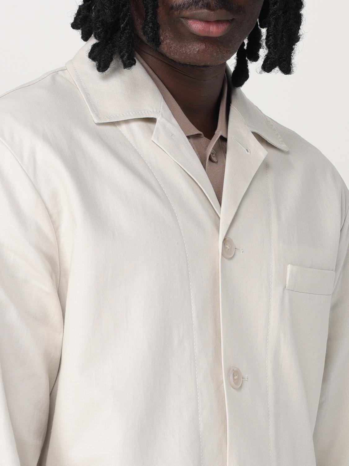 PAOLO PECORA JACKET: Jacket men Paolo Pecora, Yellow Cream - Img 4