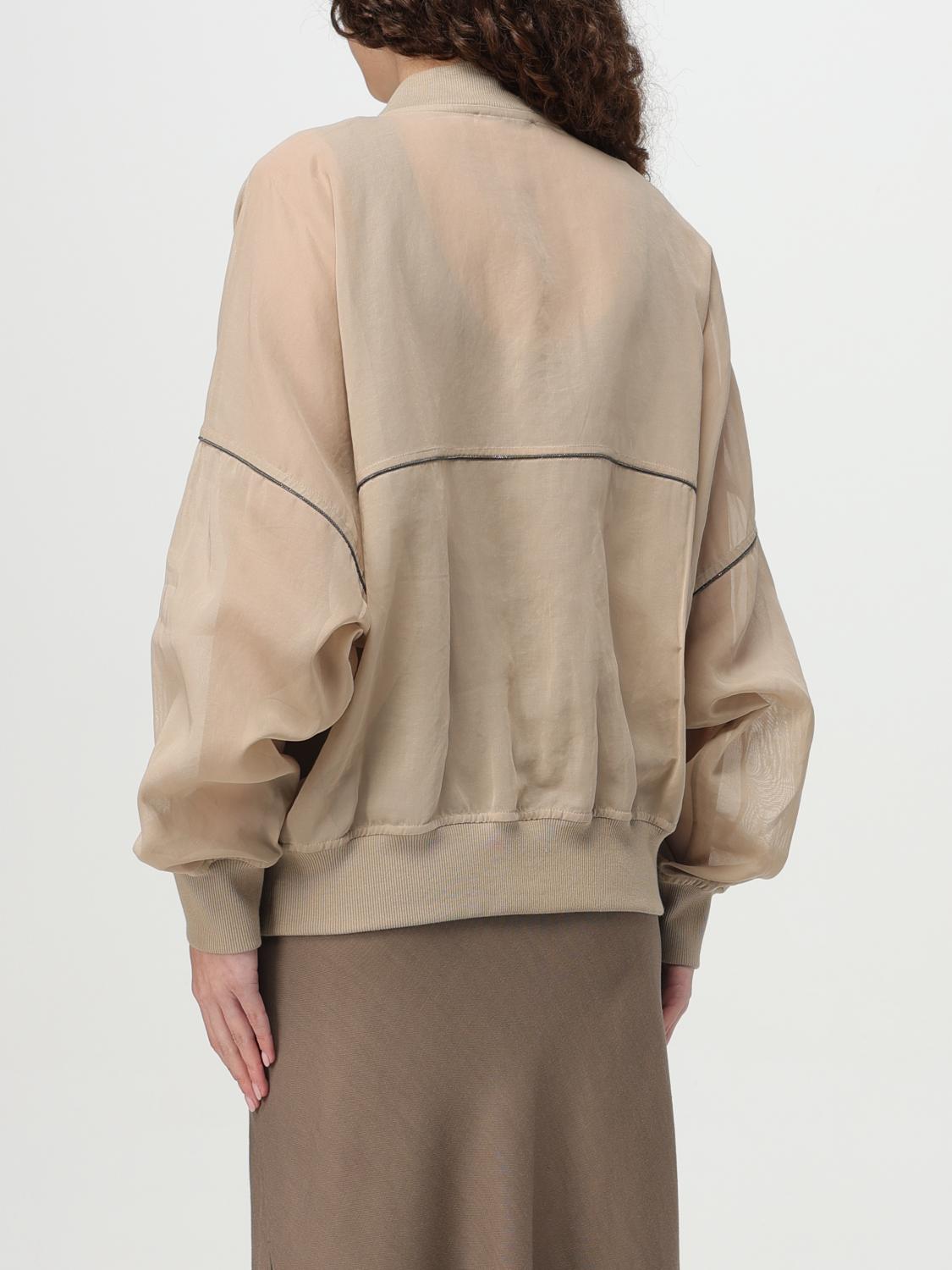 BRUNELLO CUCINELLI CHAQUETA: Cárdigan mujer Brunello Cucinelli, Beige - Img 3