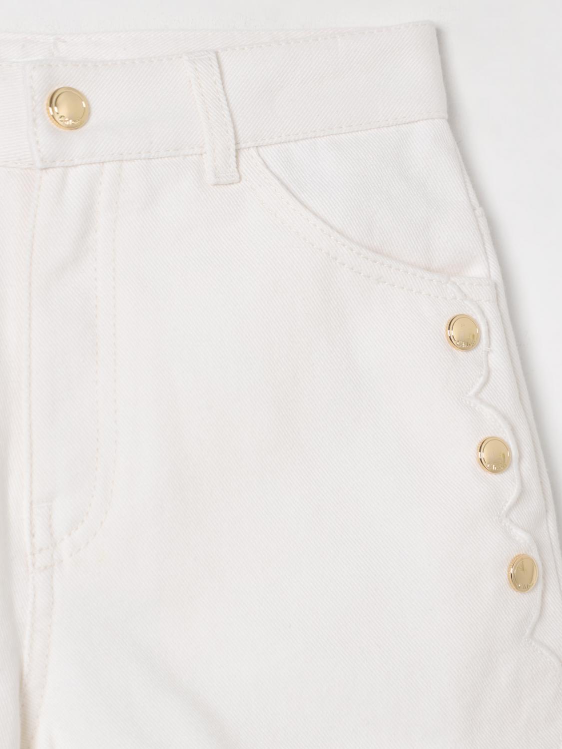 CHLOÉ SHORTS: Hose kinder ChloÉ, Yellow Cream - Img 3