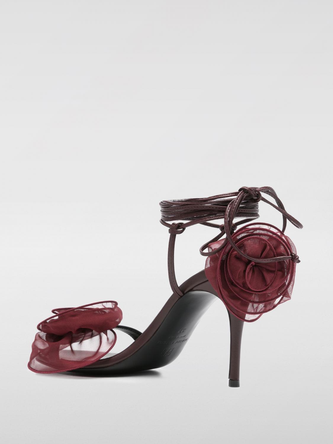 MAGDA BUTRYM HEELED SANDALS: Shoes woman Magda Butrym, Burgundy - Img 3