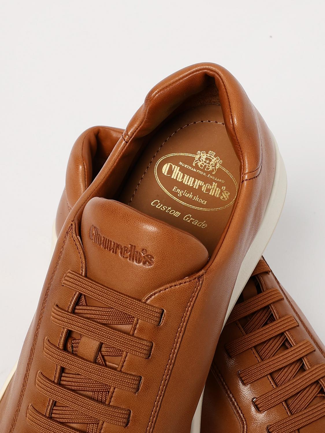 CHURCH'S SNEAKERS: Sneakers Ludlow 2 Church's in pelle nappata, Marrone - Img 4