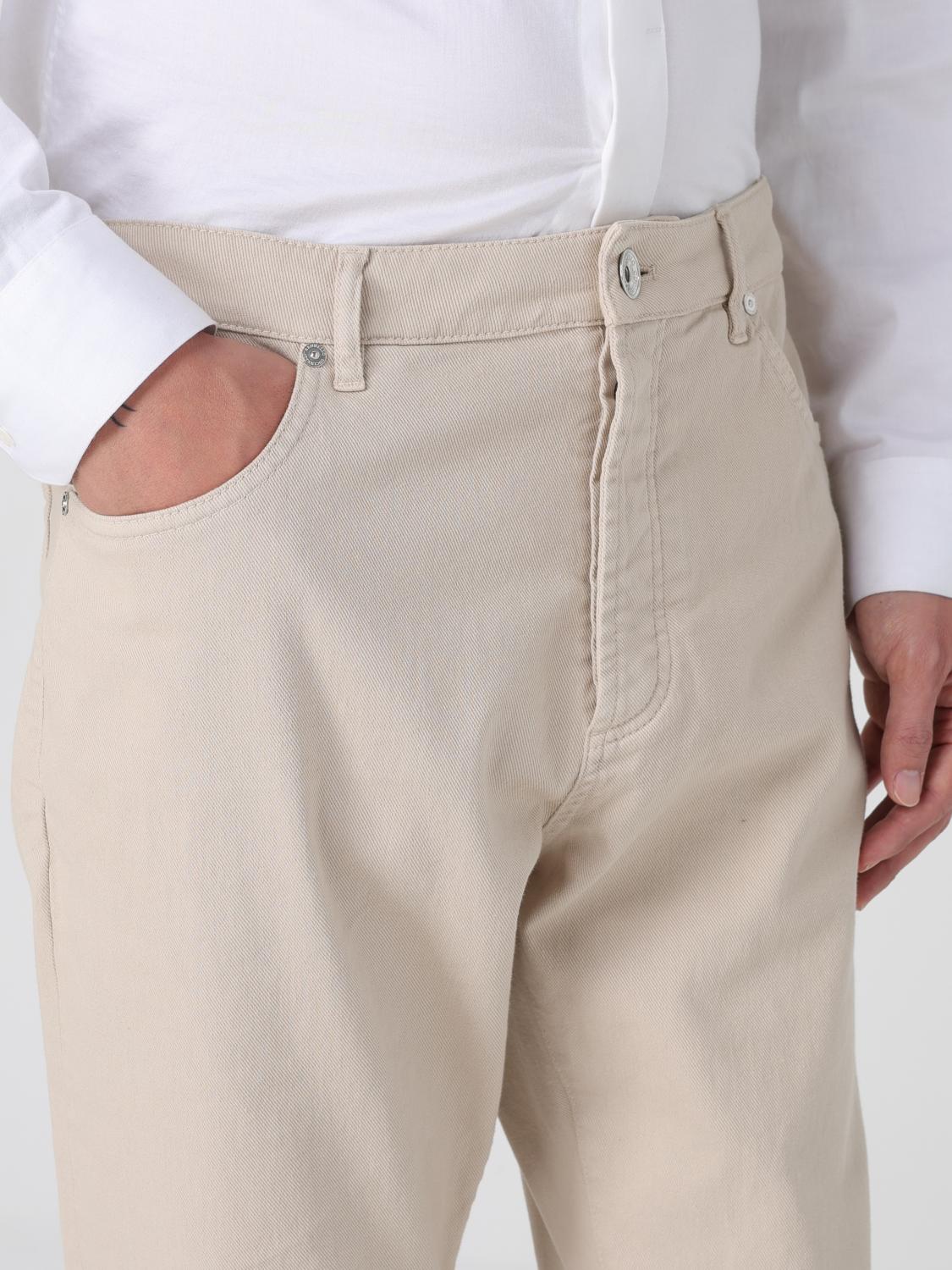 BRUNELLO CUCINELLI JEANS: Brunello Cucinelli Stretch Denim Jeans, Beige - Img 4
