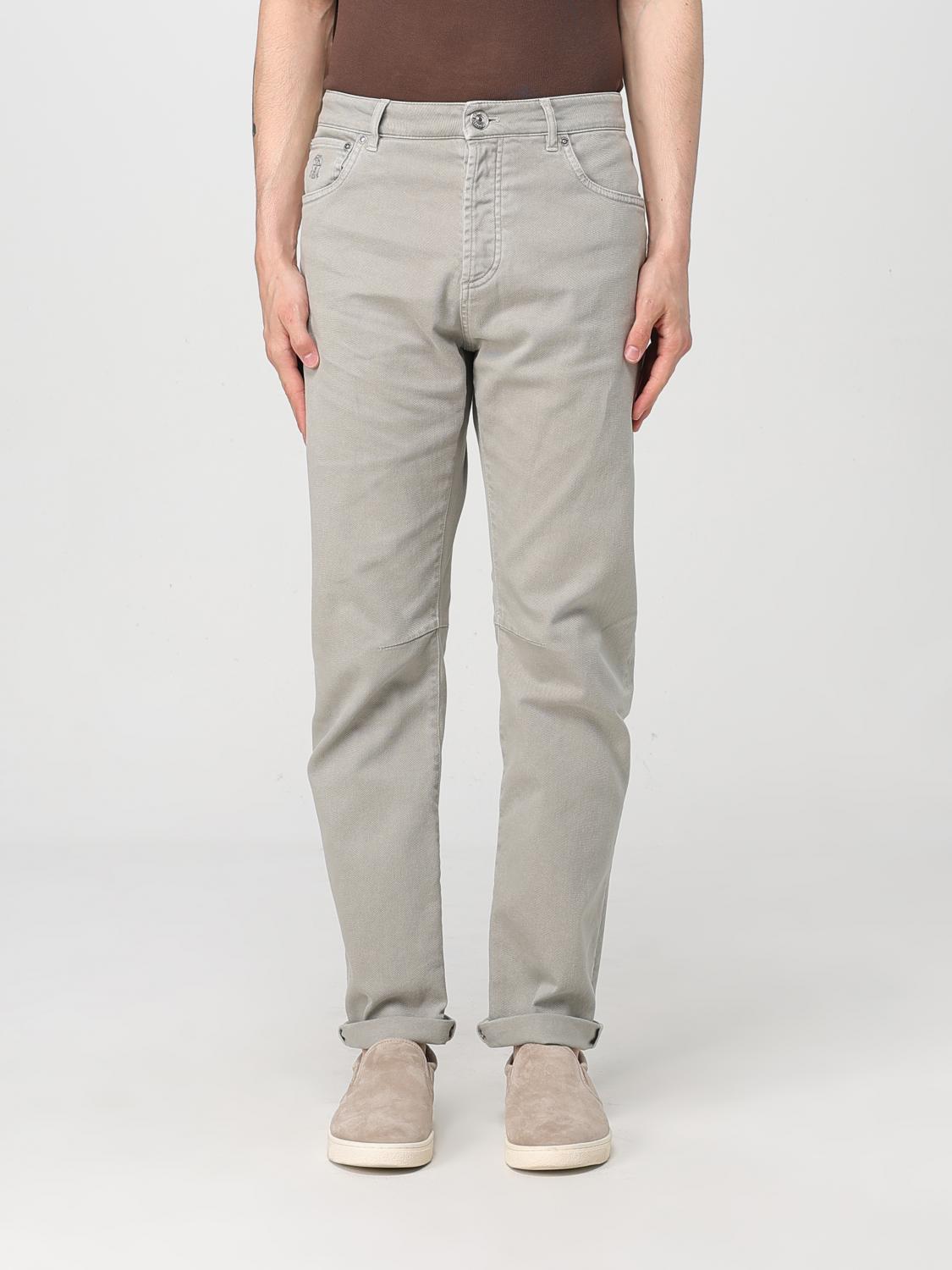 BRUNELLO CUCINELLI JEANS: Brunello Cucinelli Stretch-Denim-Jeans, Grau 1 - Img 1