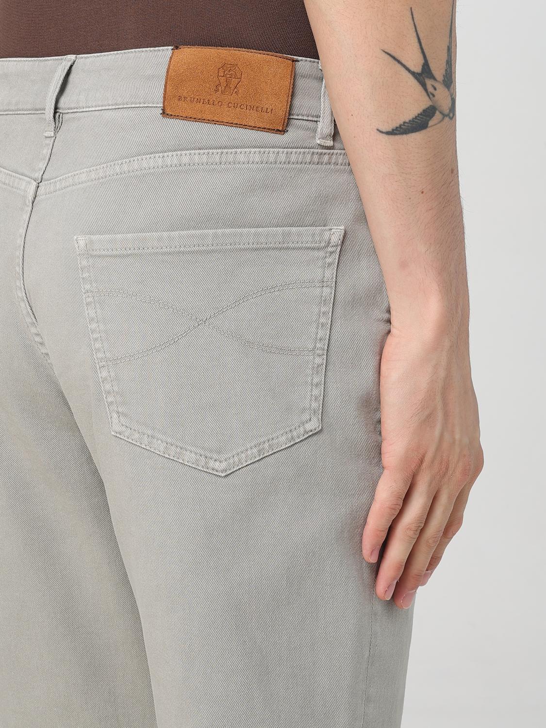 BRUNELLO CUCINELLI JEANS: Brunello Cucinelli Stretch-Denim-Jeans, Grau 1 - Img 5