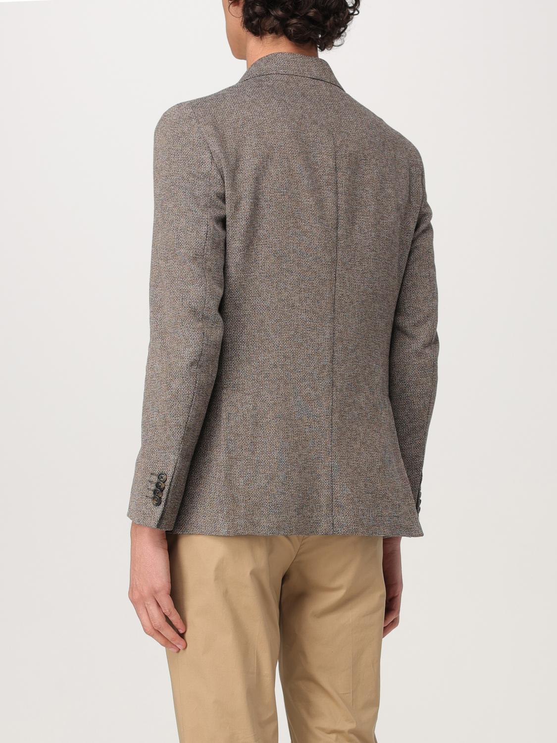 MANUEL RITZ GIACCA: Blazer Manuel Ritz in misto cotone , Marrone - Img 2