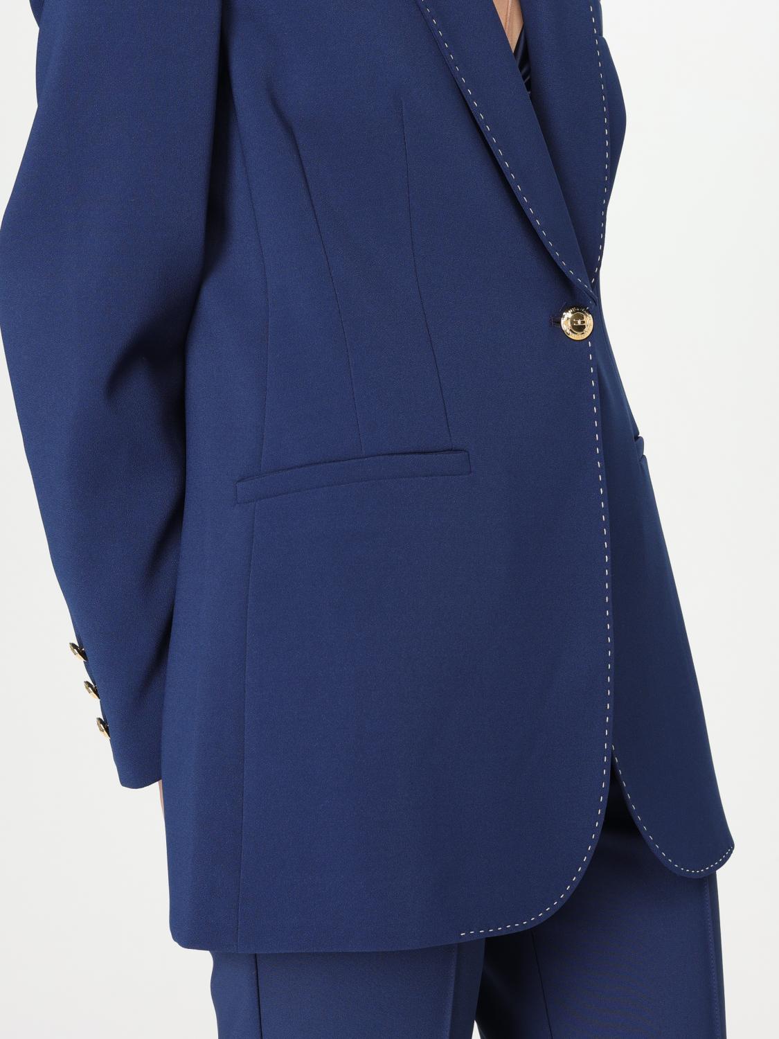 Elisabetta Franchi Blazer woman - Blue | GI090 | GIGLIO.COM