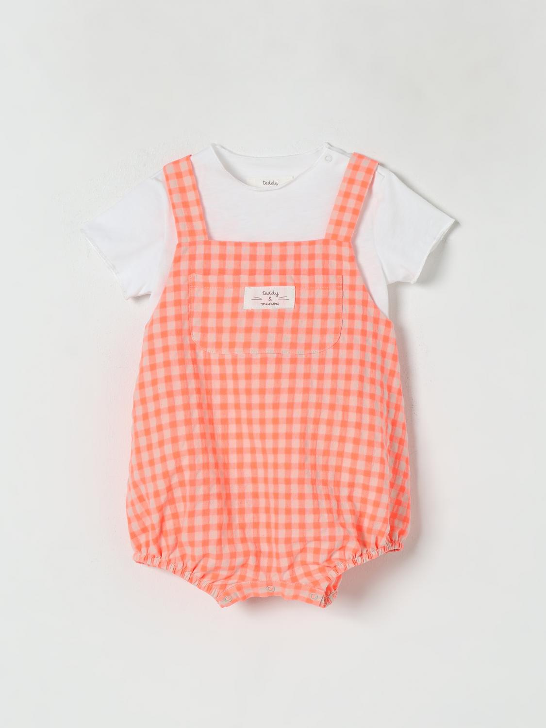 TEDDY & MINOU ENSEMBLE: Ensemble enfant Teddy & Minou, Orange - Img 1