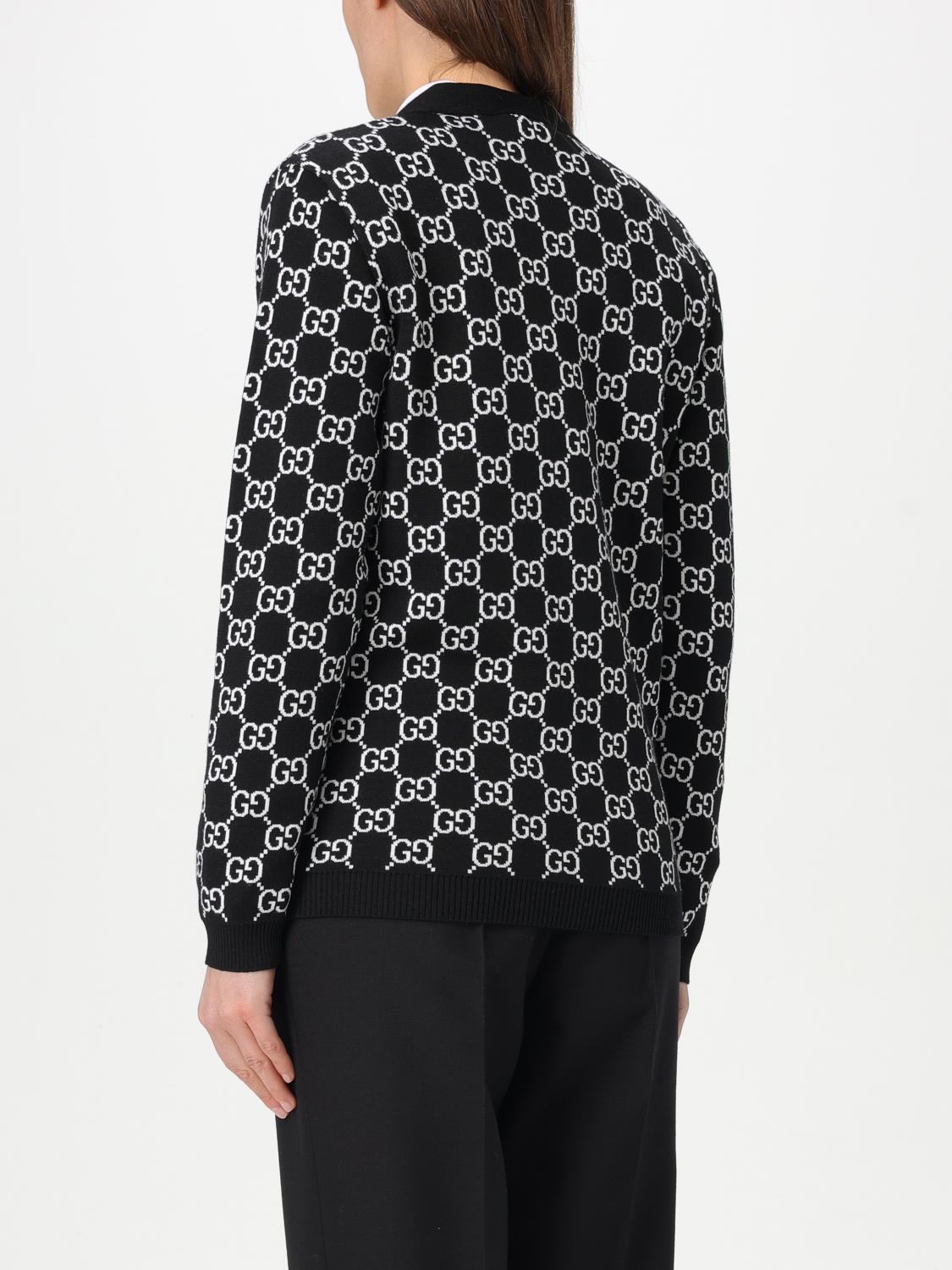 GUCCI PULLOVER: Strickjacke damen Gucci, Schwarz - Img 2