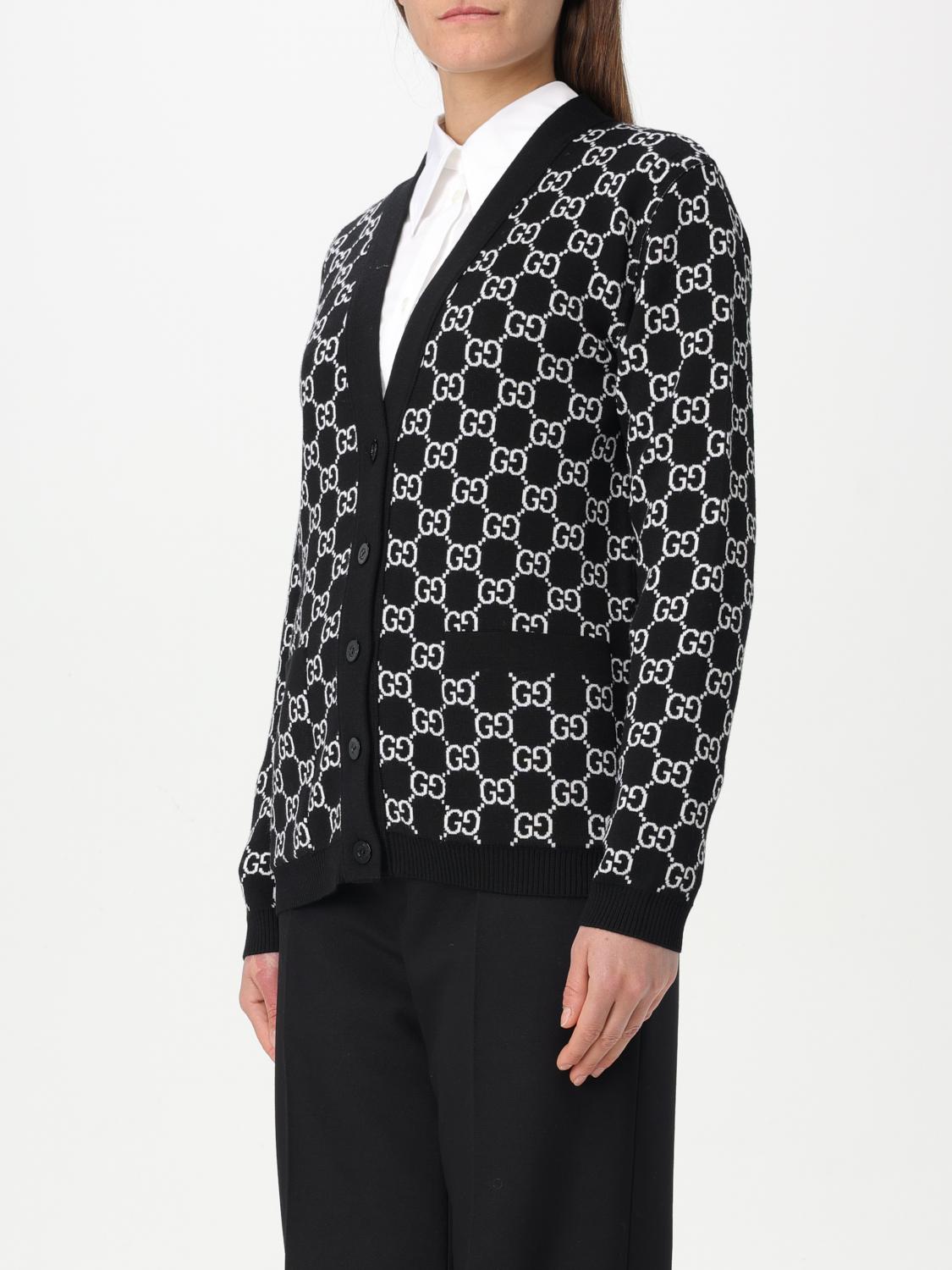 GUCCI PULLOVER: Strickjacke damen Gucci, Schwarz - Img 3