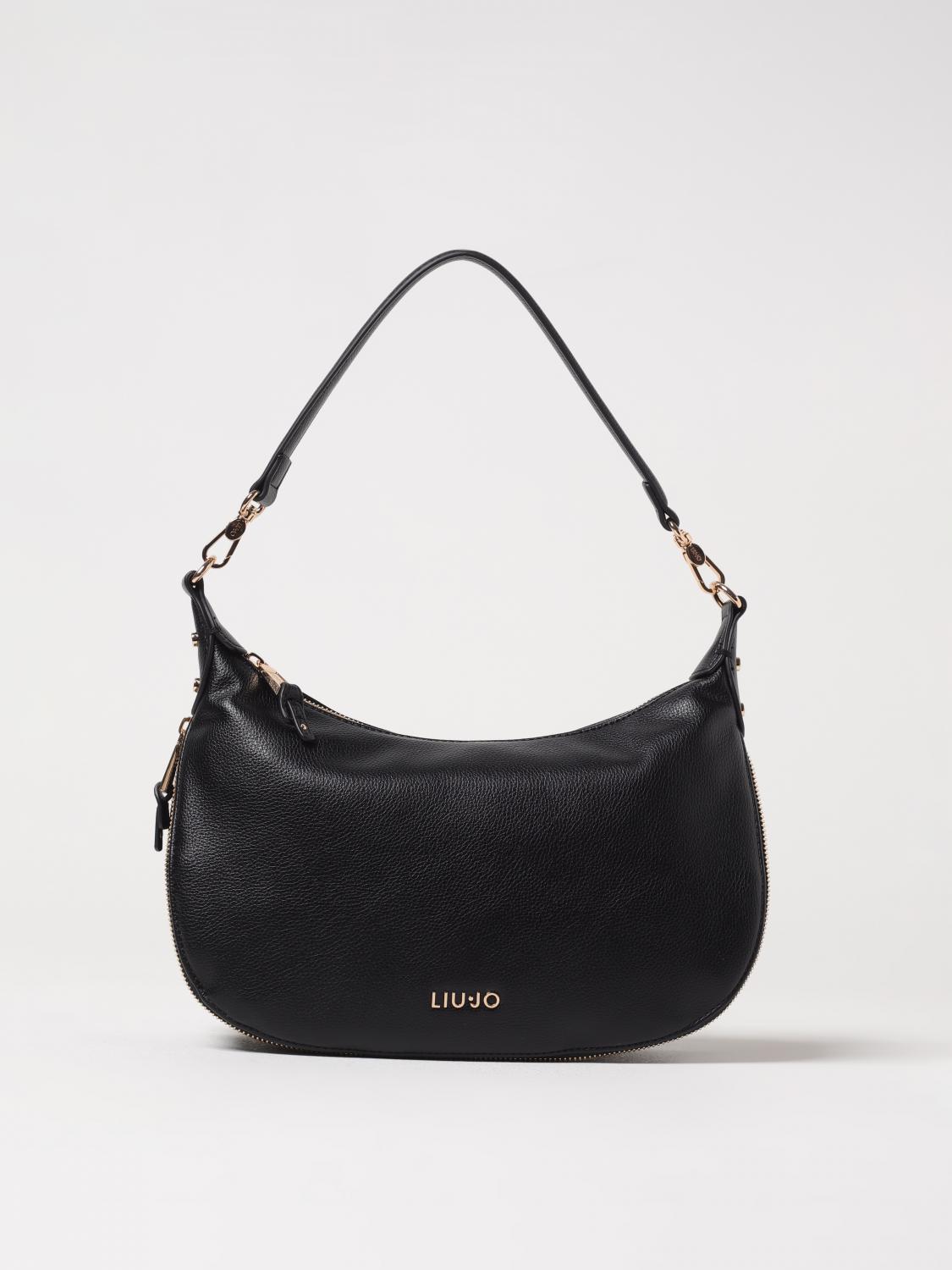 LIU JO BORSA A SPALLA: Borsa Liu Jo in pelle sintetica a grana , Nero - Img 1