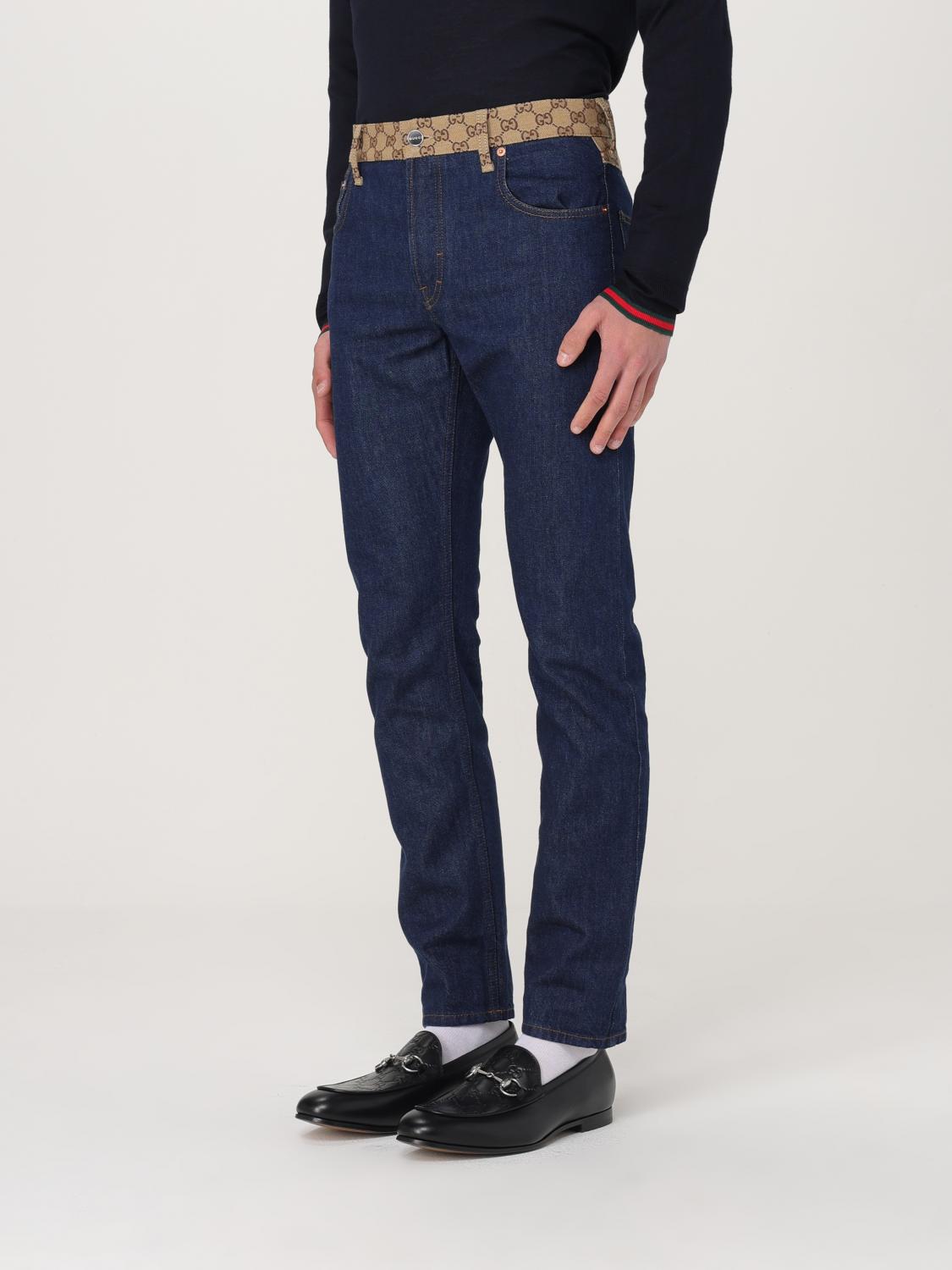 GUCCI JEANS: Jeans men Gucci, Blue - Img 4