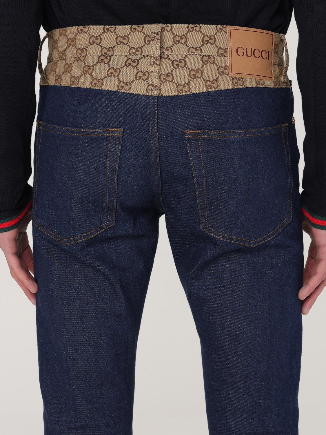 GUCCI JEANS: Jeans men Gucci, Blue - Img 5