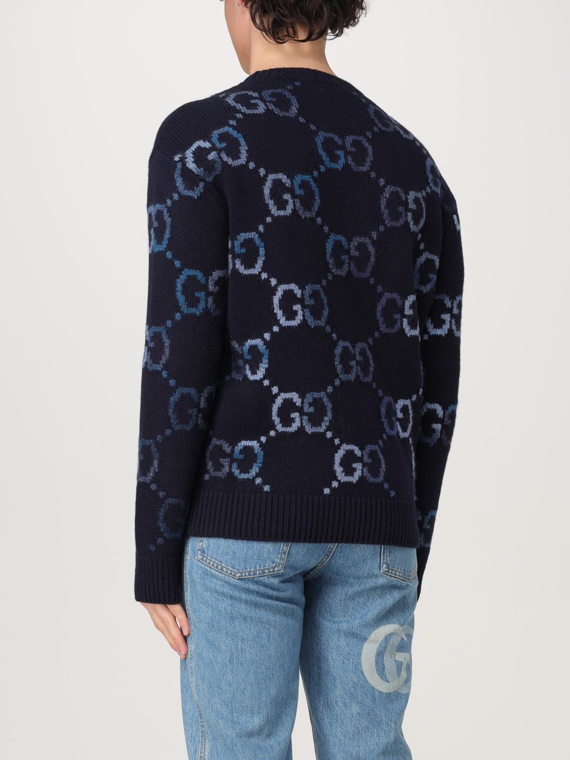 GUCCI JERSEY: Sudadera hombre Gucci, Azul Oscuro - Img 3