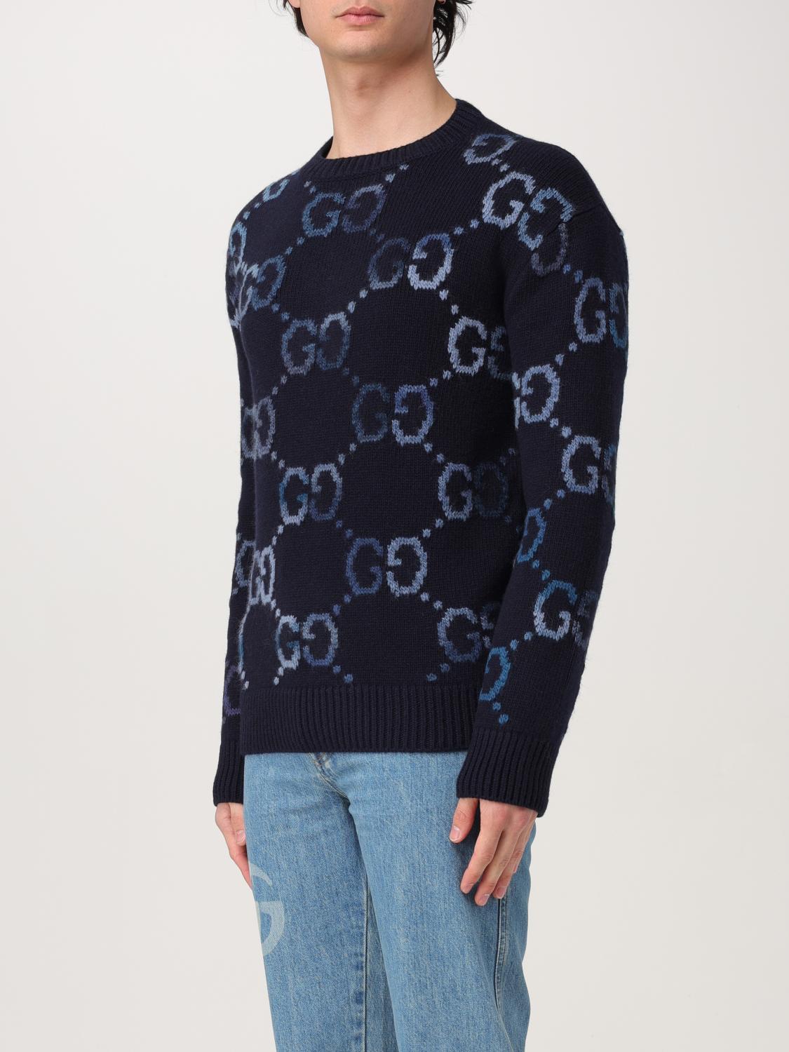 GUCCI JERSEY: Sudadera hombre Gucci, Azul Oscuro - Img 4
