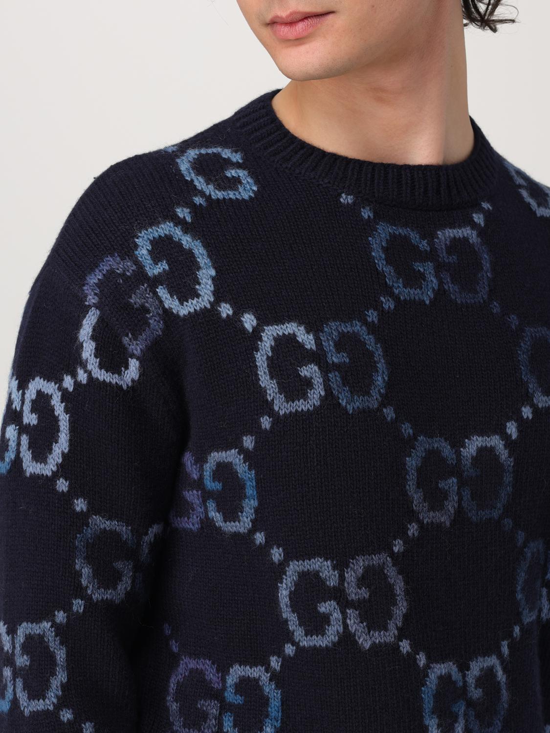 GUCCI JERSEY: Sudadera hombre Gucci, Azul Oscuro - Img 5