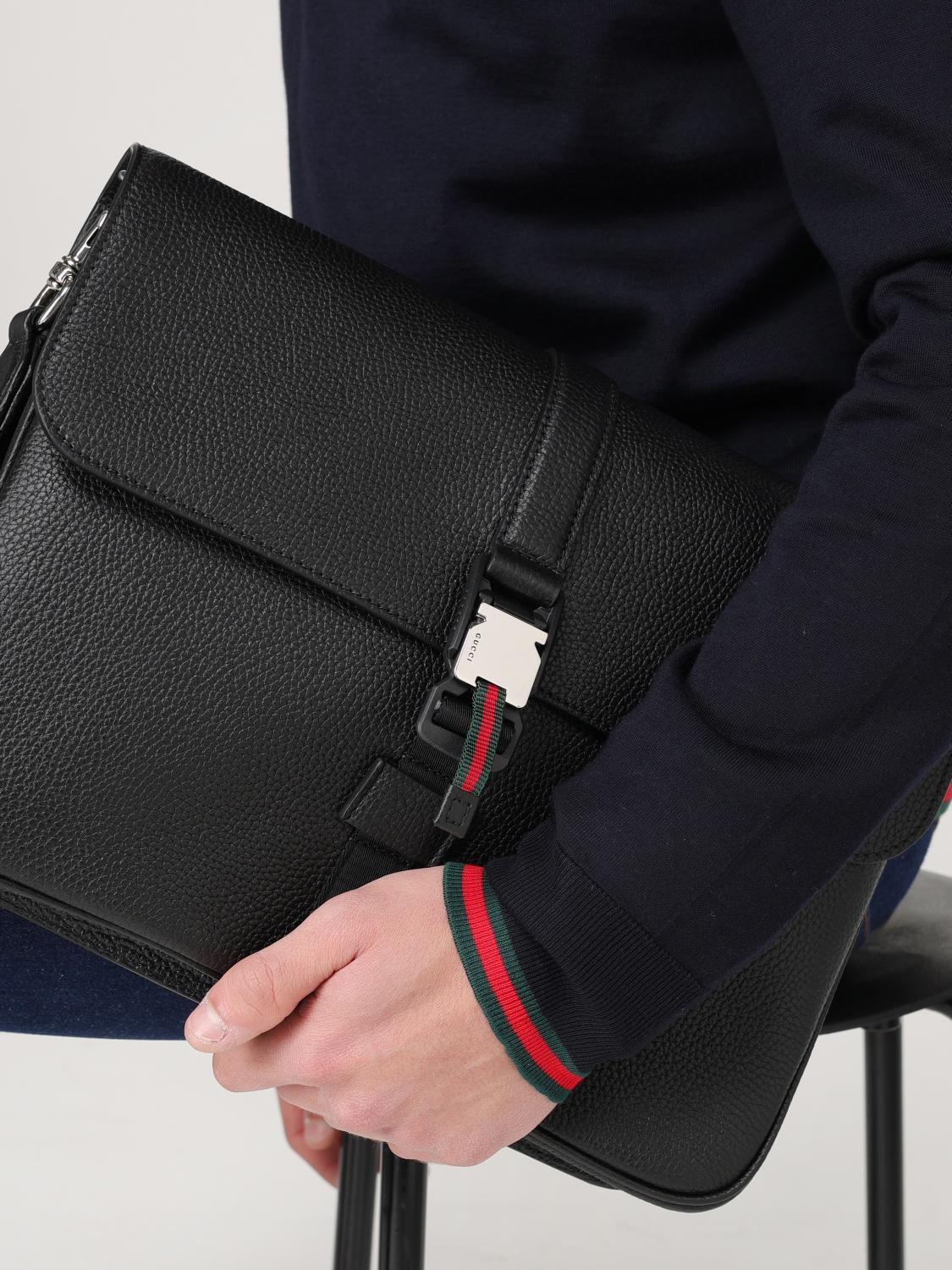 GUCCI PORTADOCUMENTI: Pocket square men Gucci, Black - Img 2