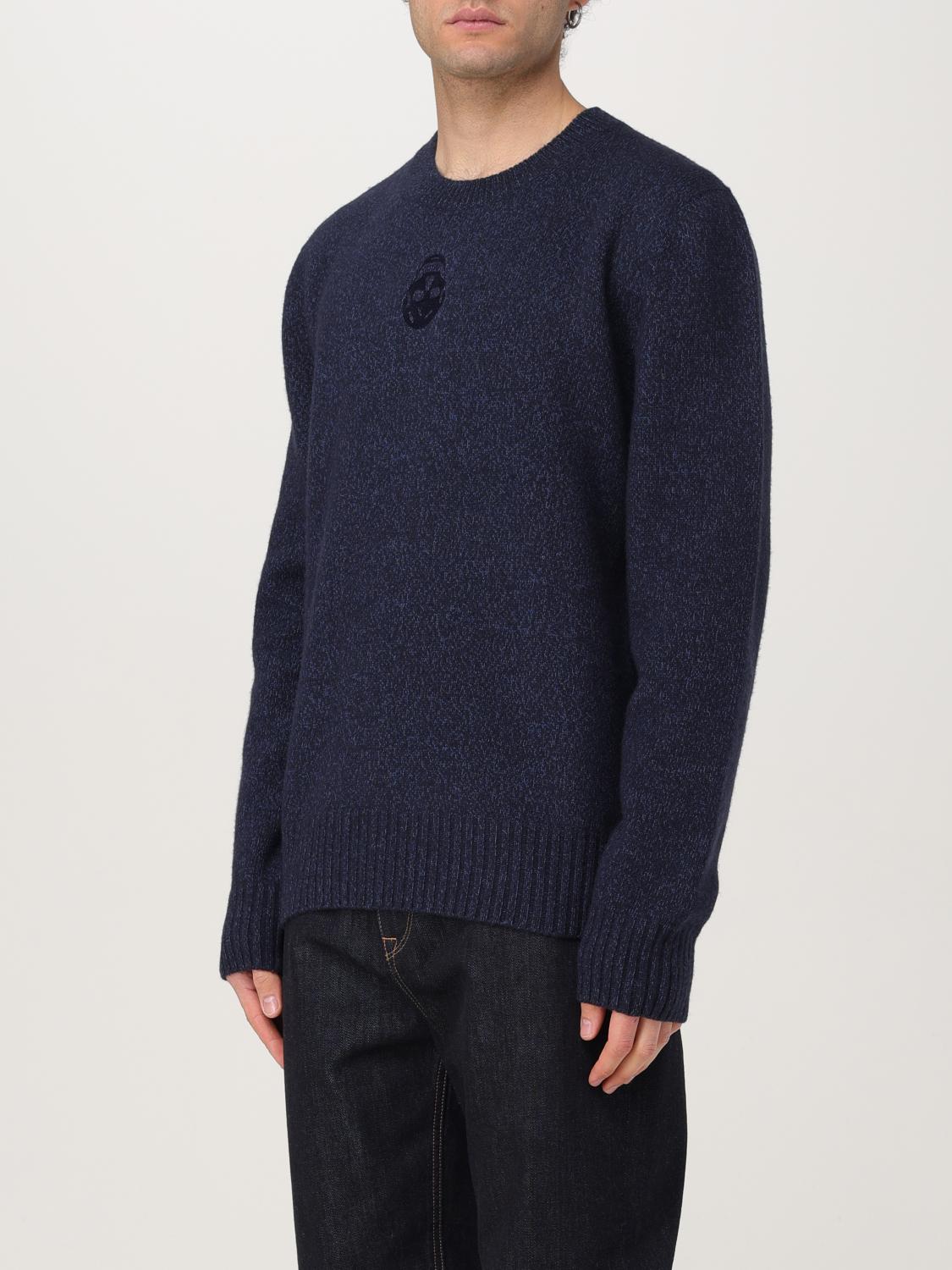 MCQUEEN SWEATER: Sweater men McQueen, Blue - Img 4