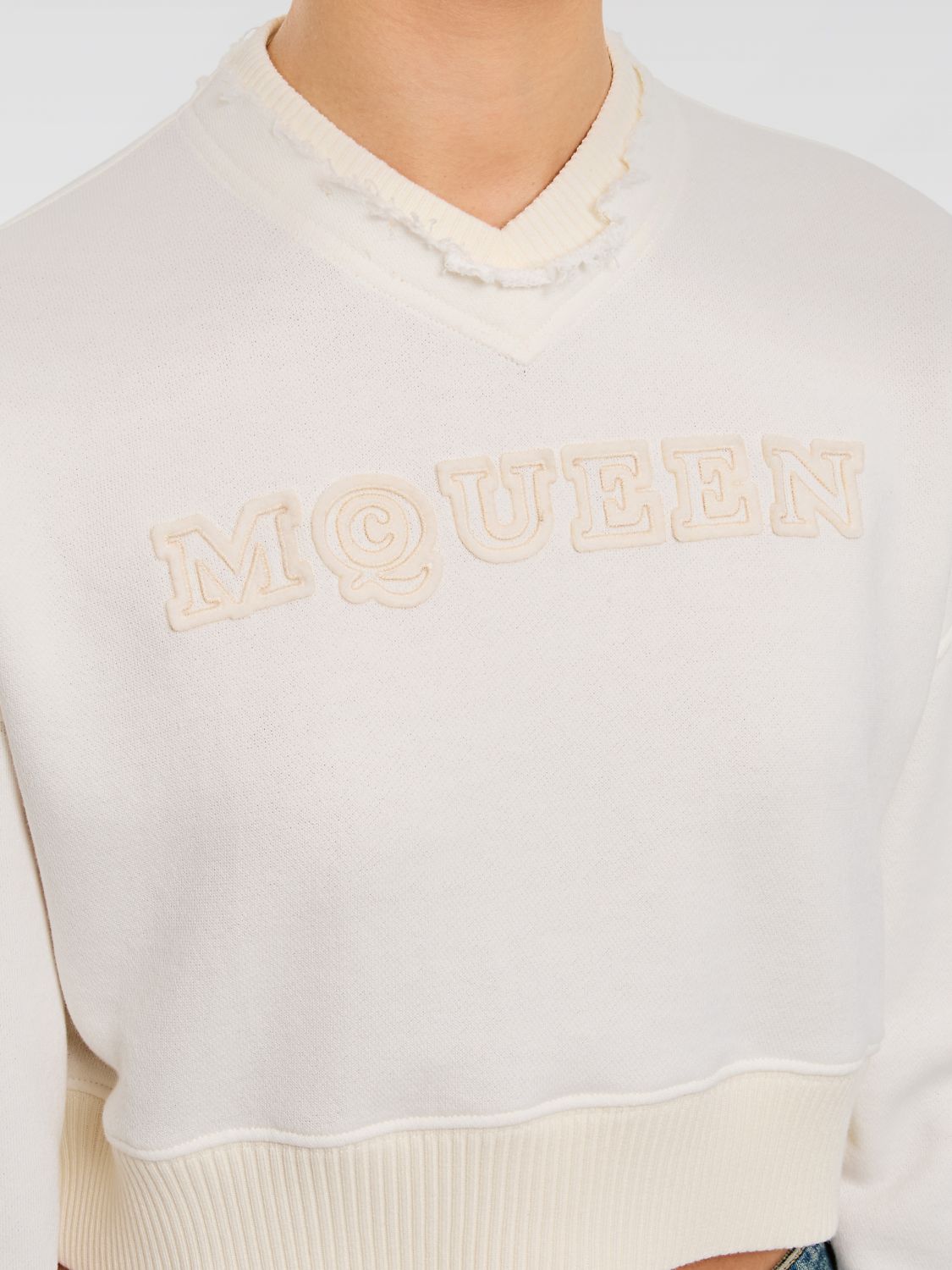 ALEXANDER MCQUEEN SUDADERA: Sudadera mujer McQueen, Blanco - Img 4