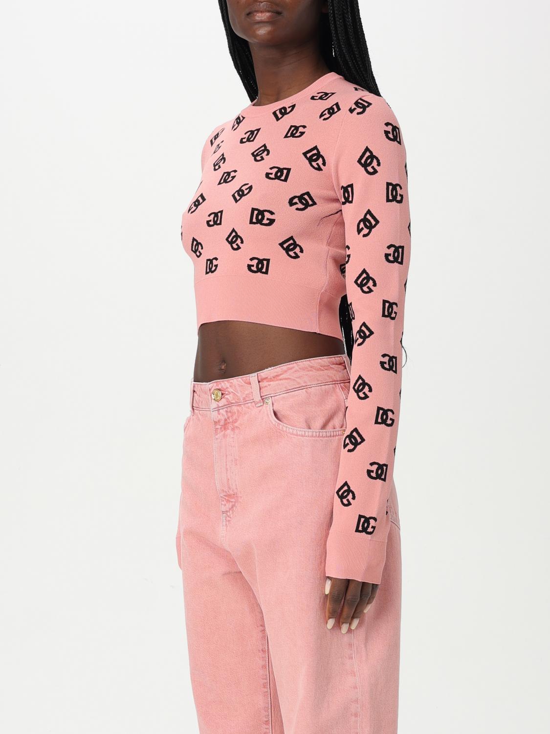 DOLCE & GABBANA PULLOVER: Pullover damen Dolce & Gabbana, Pink - Img 4