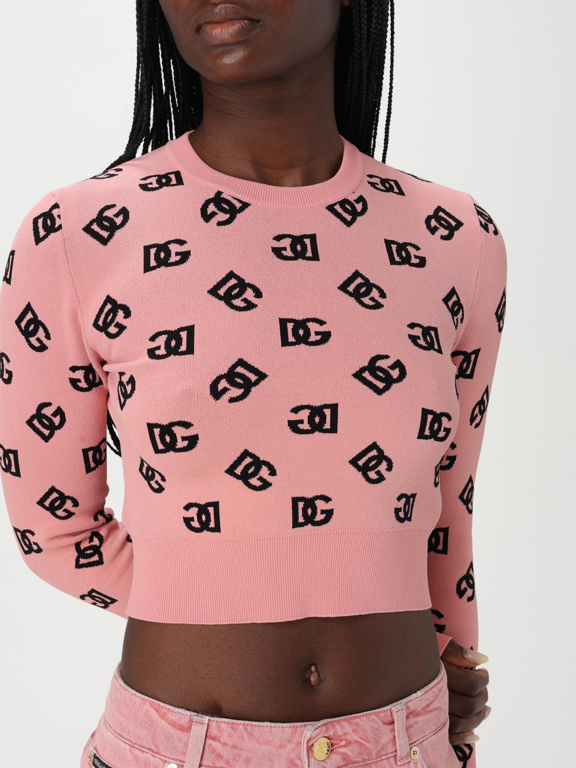 DOLCE & GABBANA PULLOVER: Pullover damen Dolce & Gabbana, Pink - Img 5