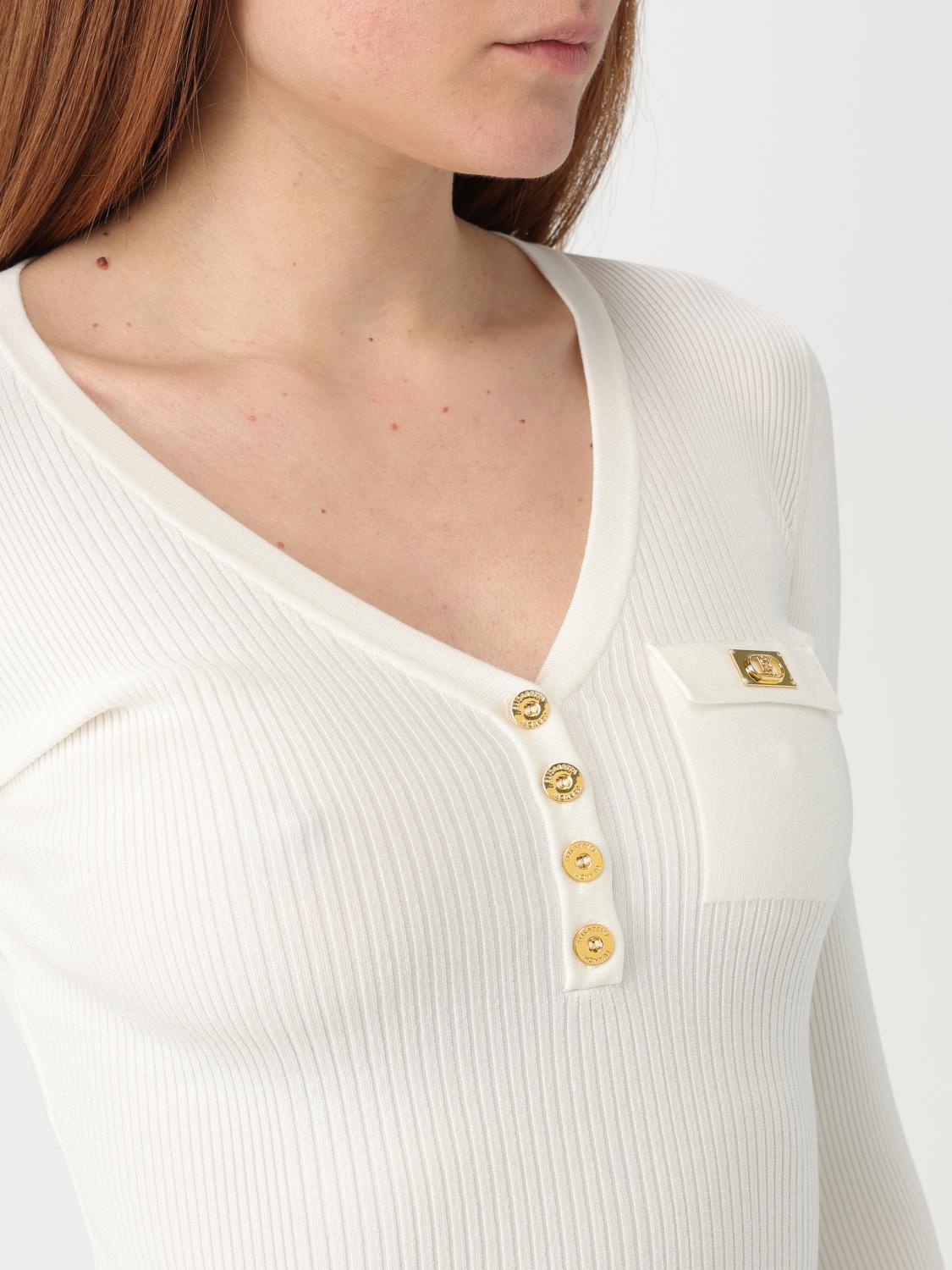 ELISABETTA FRANCHI JERSEY: Jersey mujer Elisabetta Franchi, Marfil - Img 3