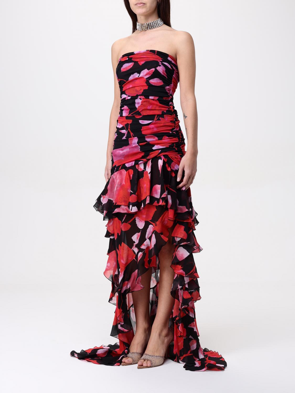 BLUMARINE ABITO: Abito Blumarine in jersey stampato , Nero - Img 3