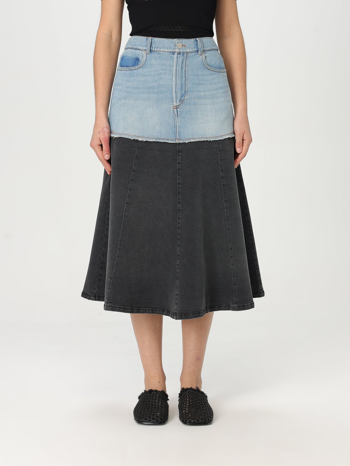 SEA NY FALDA: Falda mujer Sea Ny, Azul Oscuro - Img 1