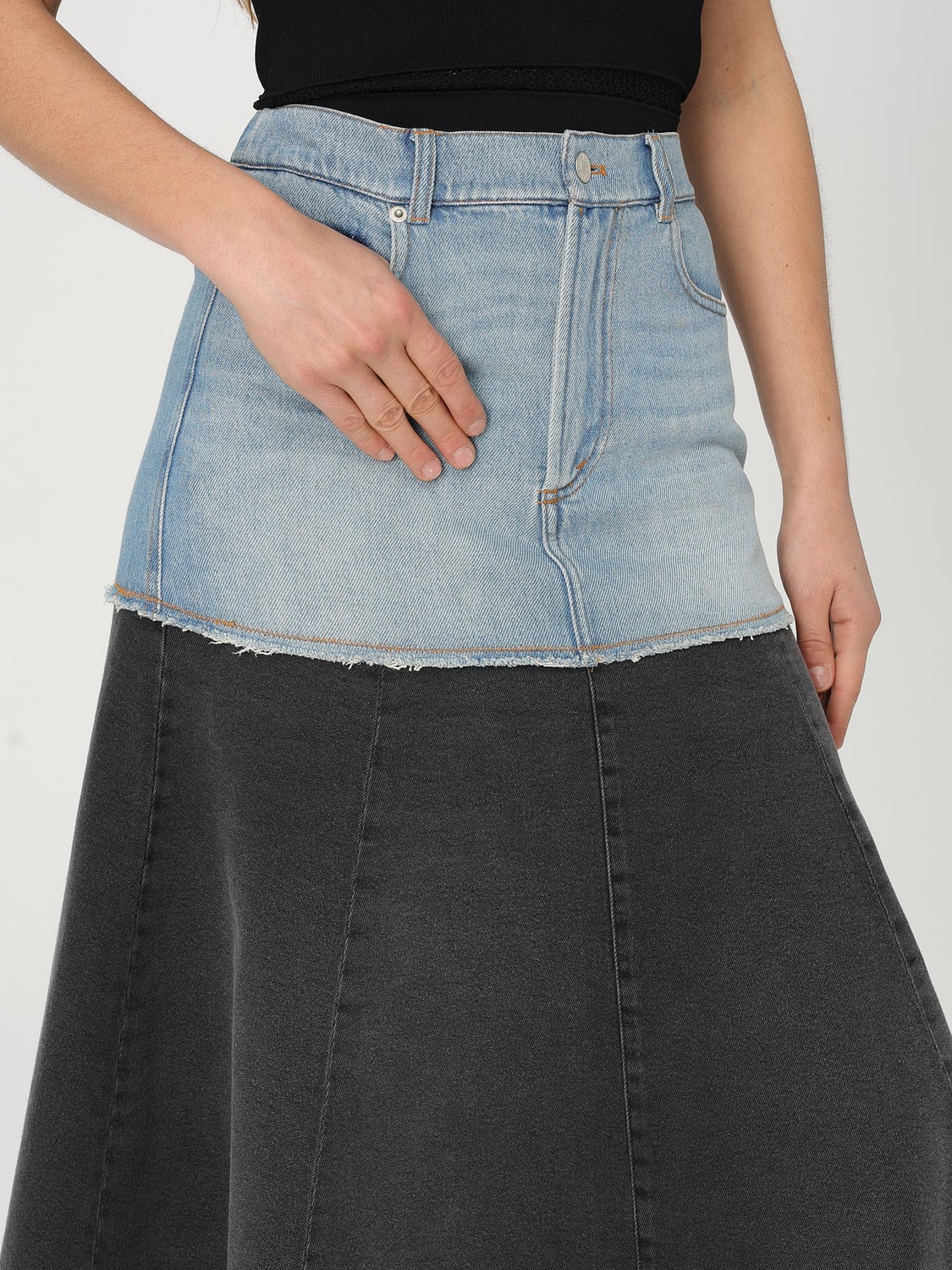 SEA NY FALDA: Falda mujer Sea Ny, Azul Oscuro - Img 3