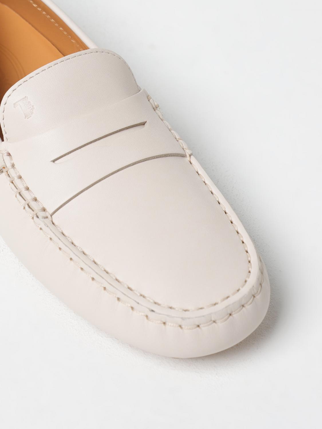 TOD'S MOCASSINI: Mocassino Tod's in pelle , Bianco - Img 4