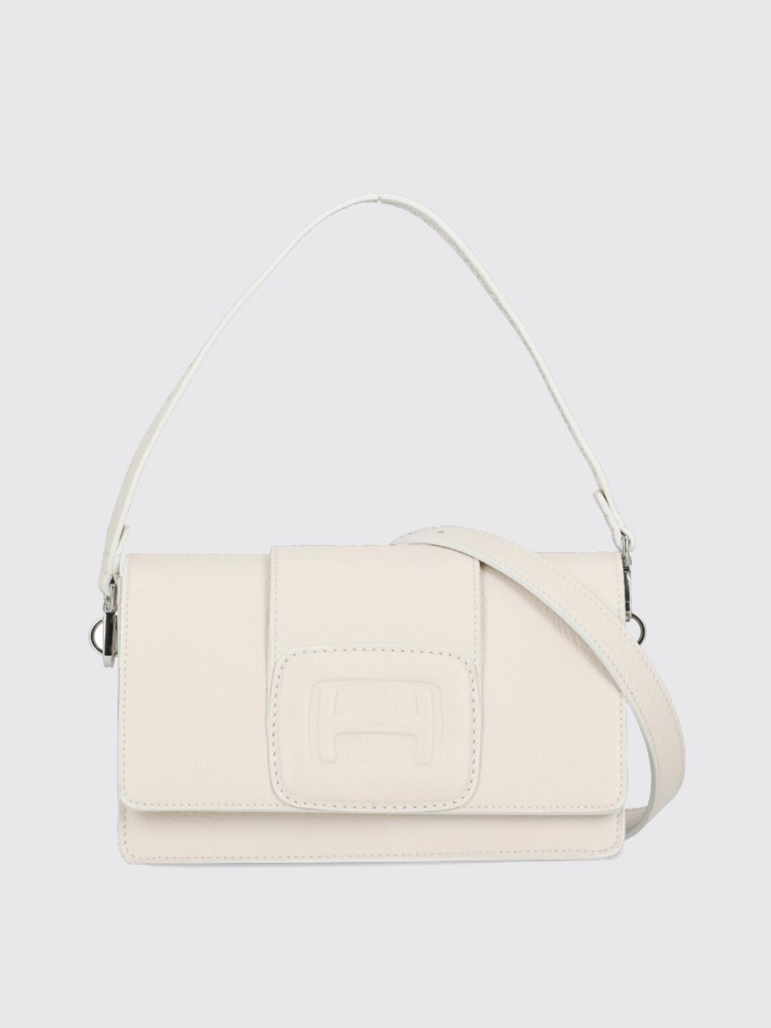 HOGAN BORSA MINI: Borsa Hogan in pelle a grana , Avorio - Img 1