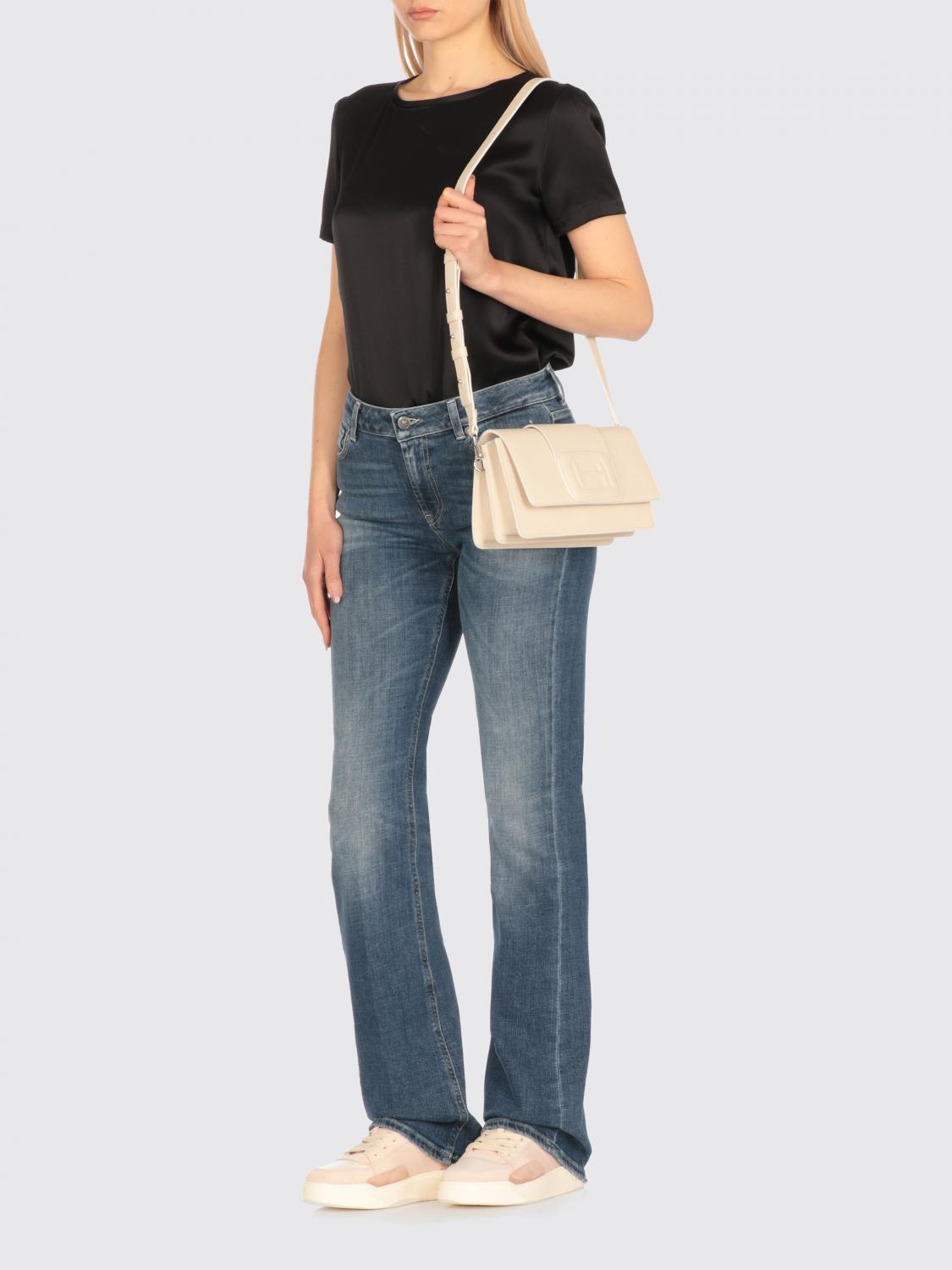 HOGAN BORSA MINI: Borsa Hogan in pelle a grana , Avorio - Img 2