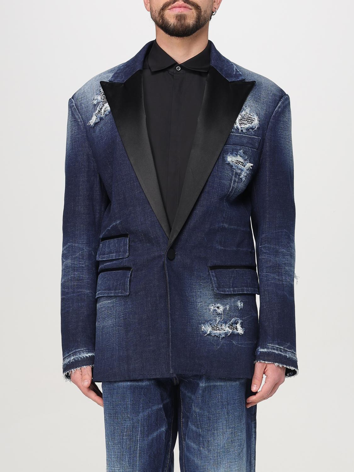 DSQUARED2 BLAZER: Blazer men Dsquared2, Blue - Img 1