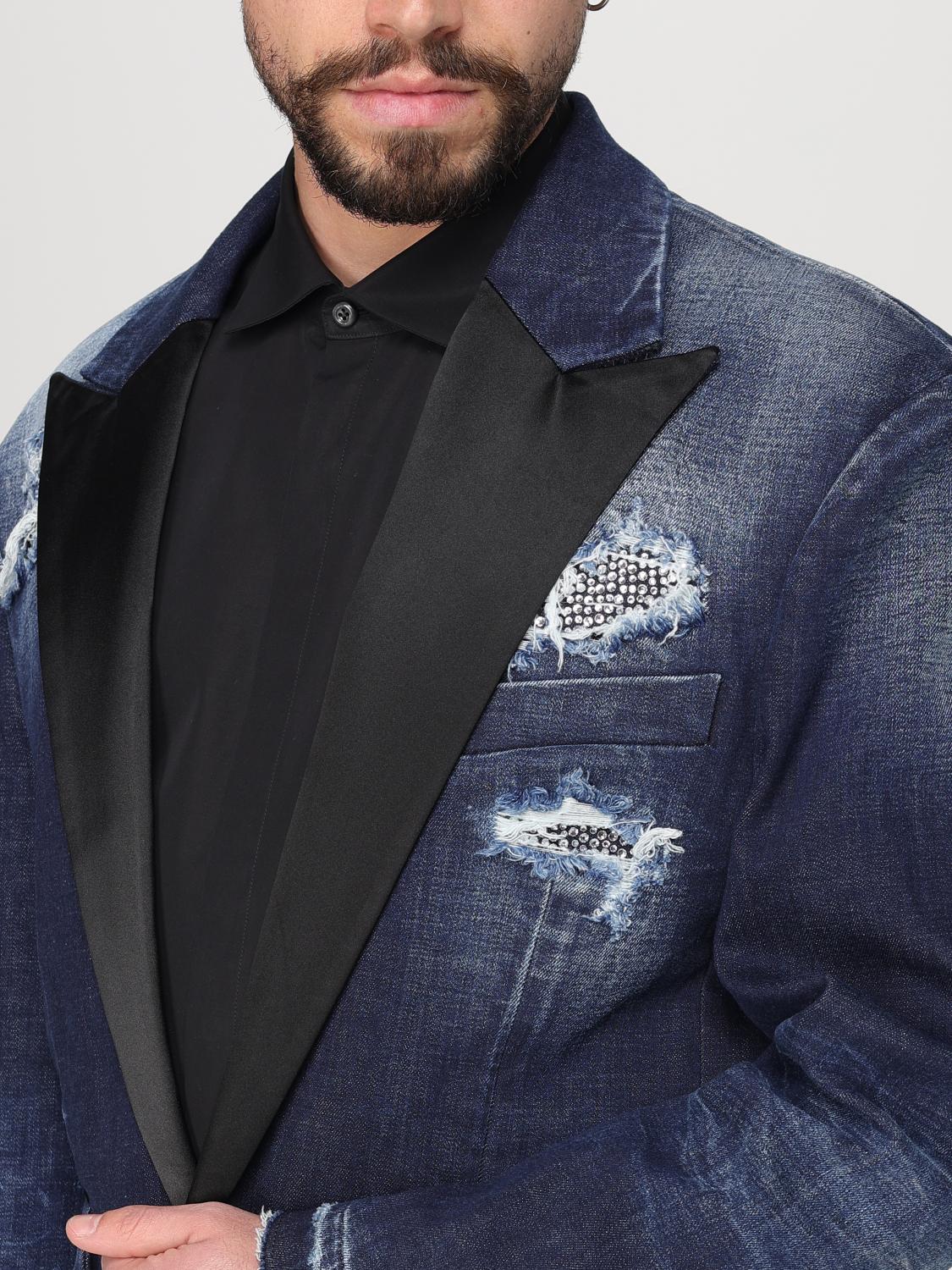DSQUARED2 BLAZER: Blazer men Dsquared2, Blue - Img 5