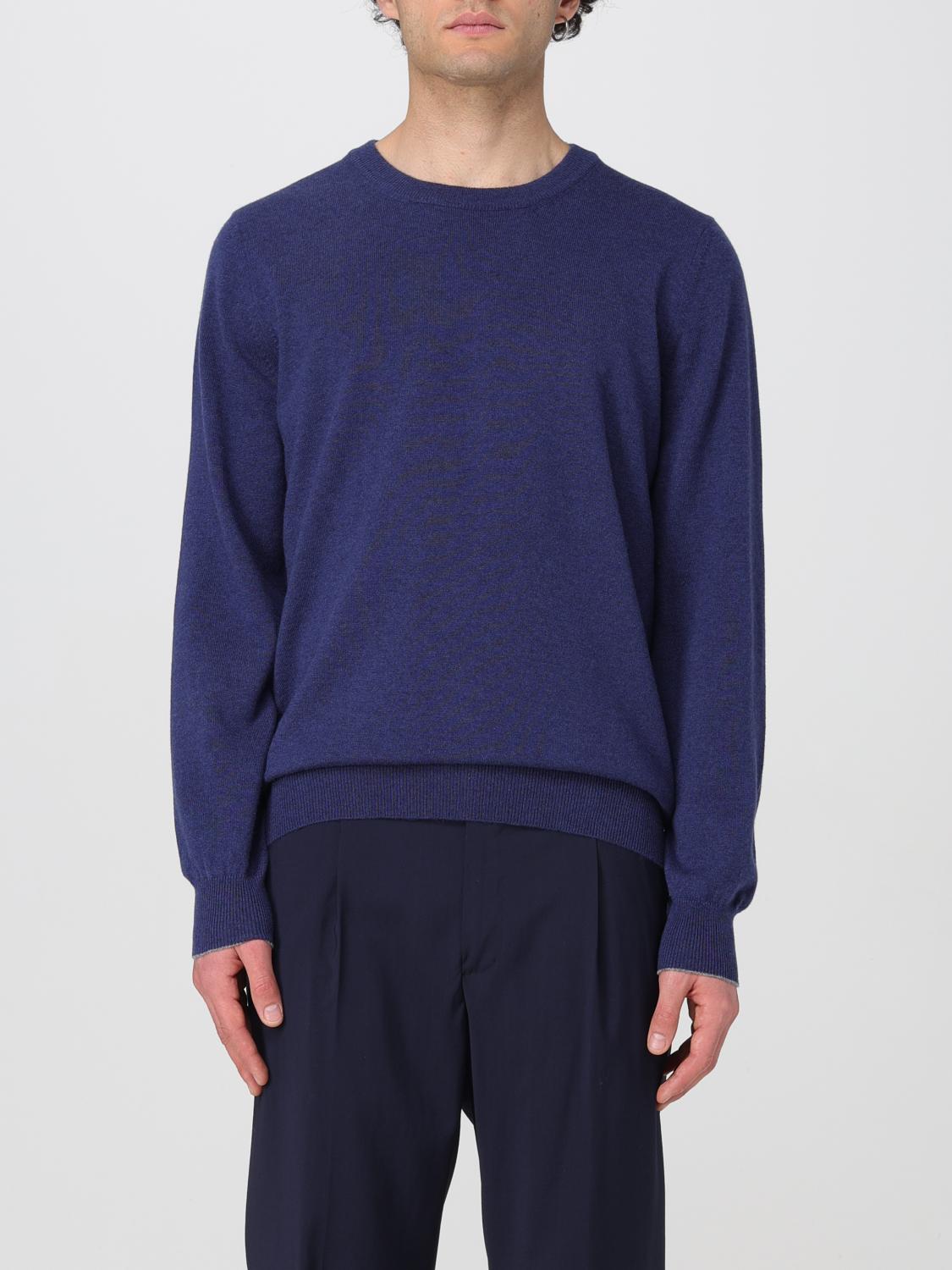 BRUNELLO CUCINELLI PULLOVER: Pullover herren Brunello Cucinelli, Blau - Img 1