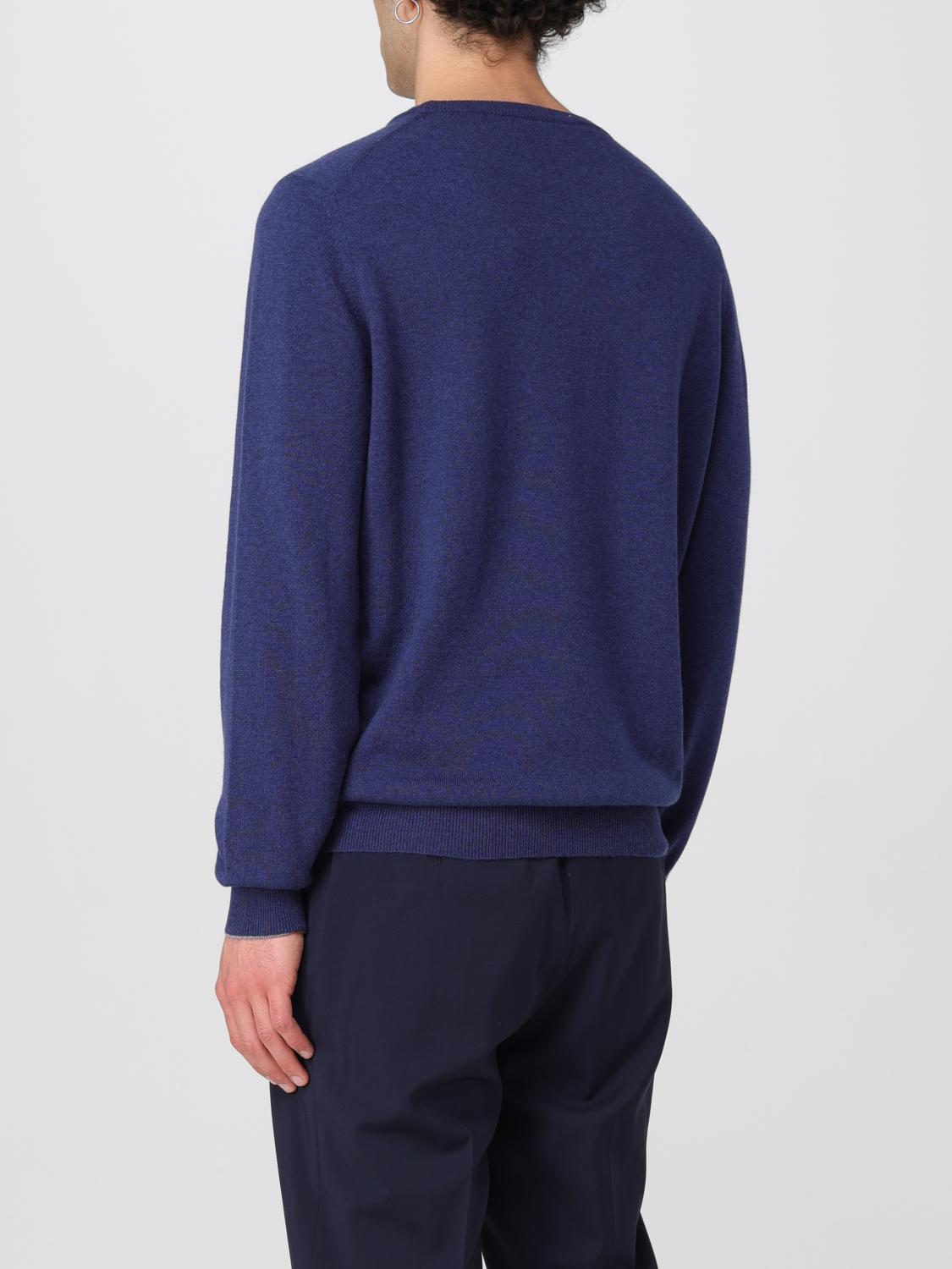BRUNELLO CUCINELLI PULLOVER: Pullover herren Brunello Cucinelli, Blau - Img 3