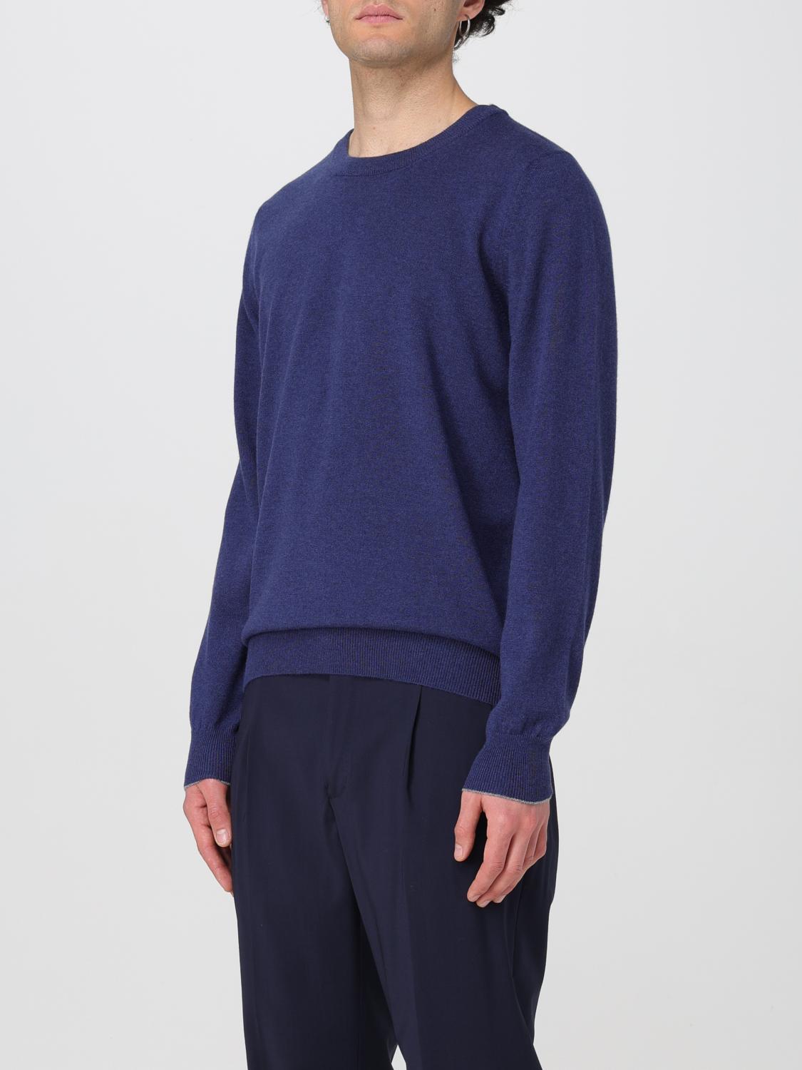 BRUNELLO CUCINELLI PULLOVER: Pullover herren Brunello Cucinelli, Blau - Img 4