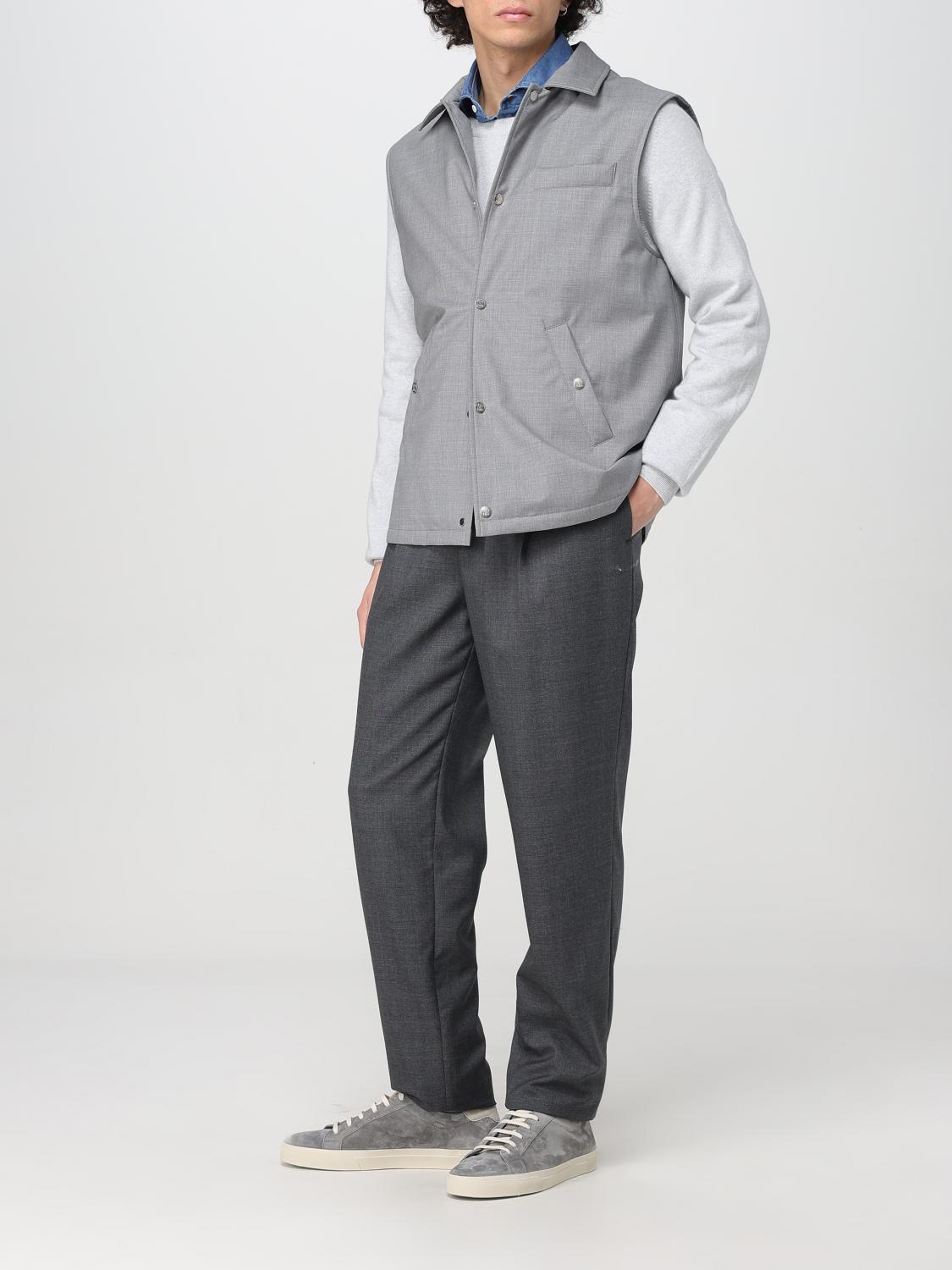 BRUNELLO CUCINELLI PULLOVER: Pullover herren Brunello Cucinelli, Grau - Img 2